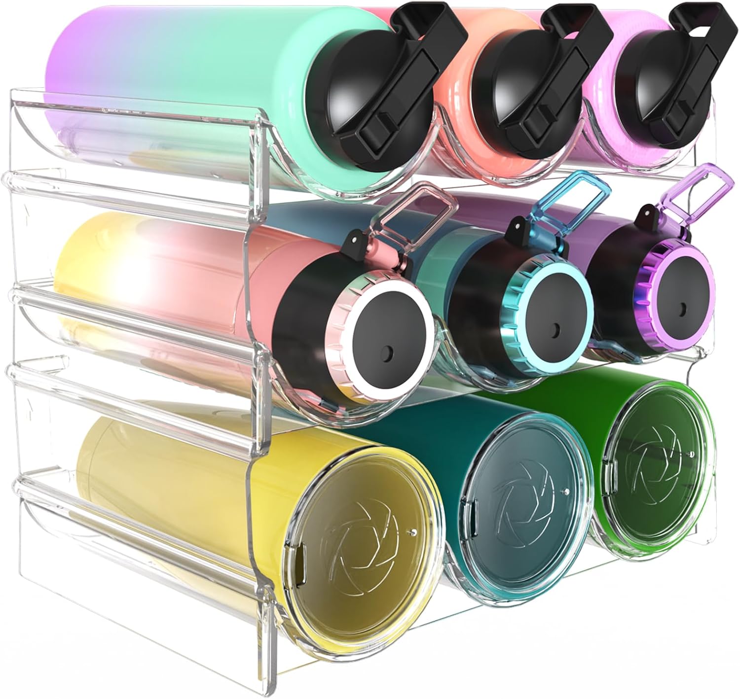 Benaep Stackable Wine Bottle Holder Cabinet Shelf
