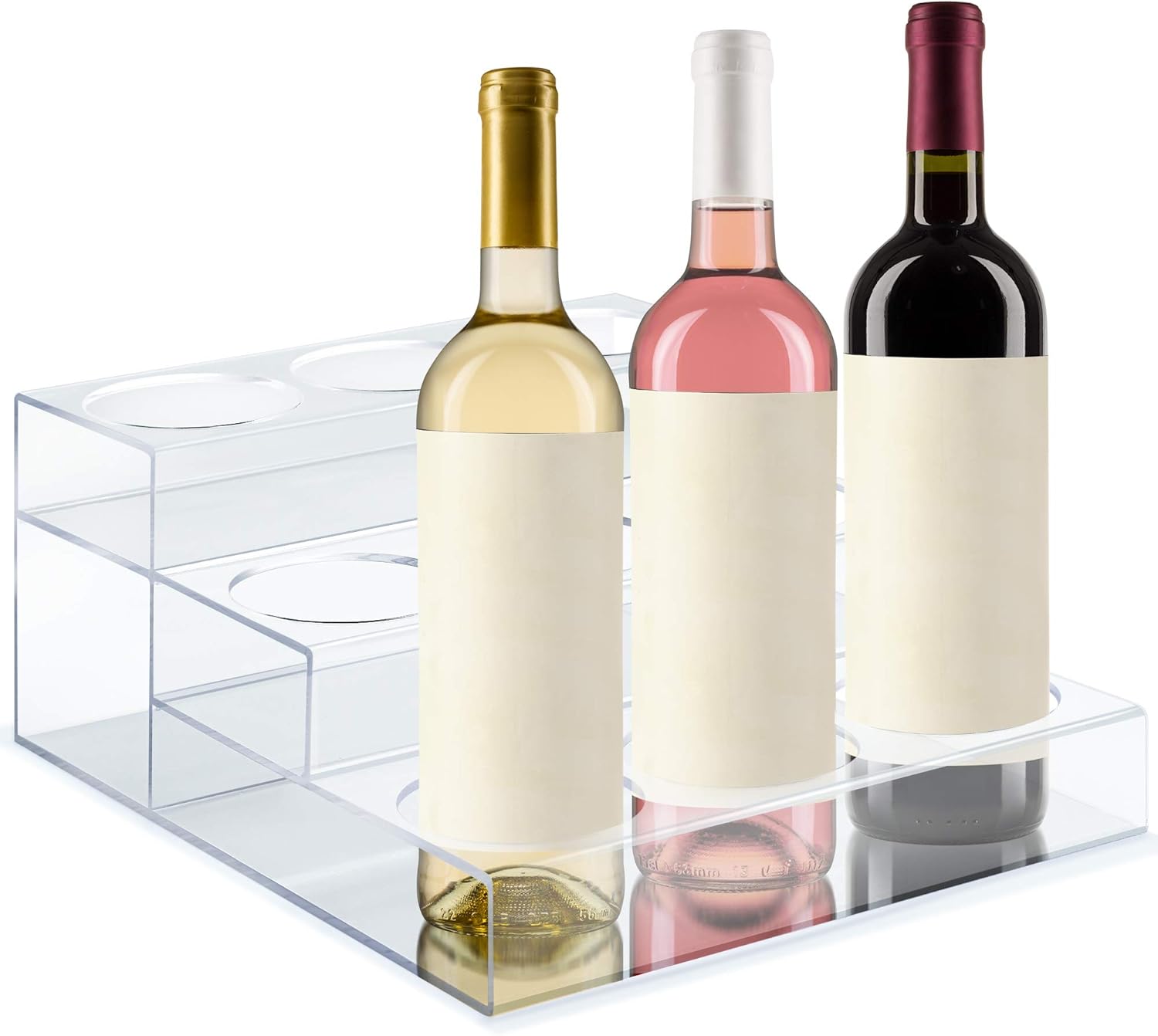 Srenta Acrylic 9 Bottle 3 Tier Rack Organizer