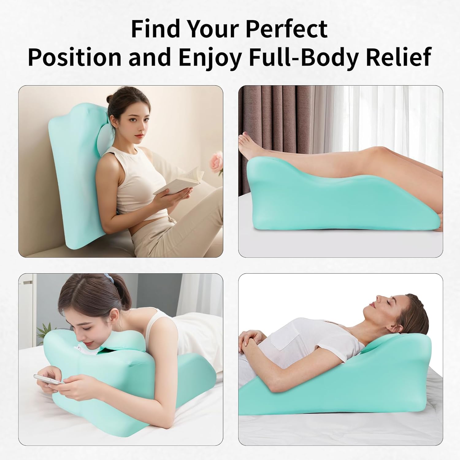 Relax Cush Ergonomic Pillow with Memory Foam