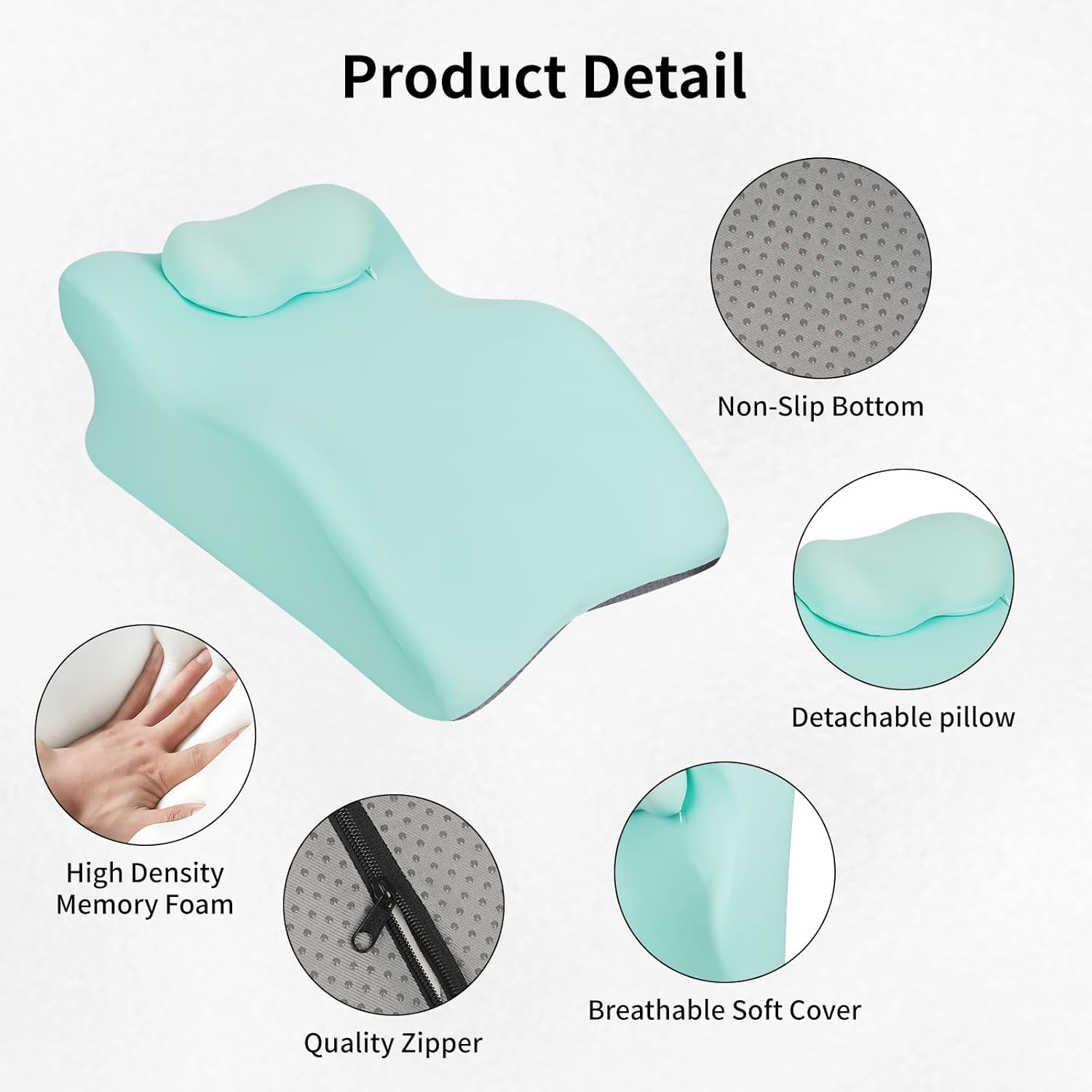 Relax Cush Ergonomic Pillow with Memory Foam