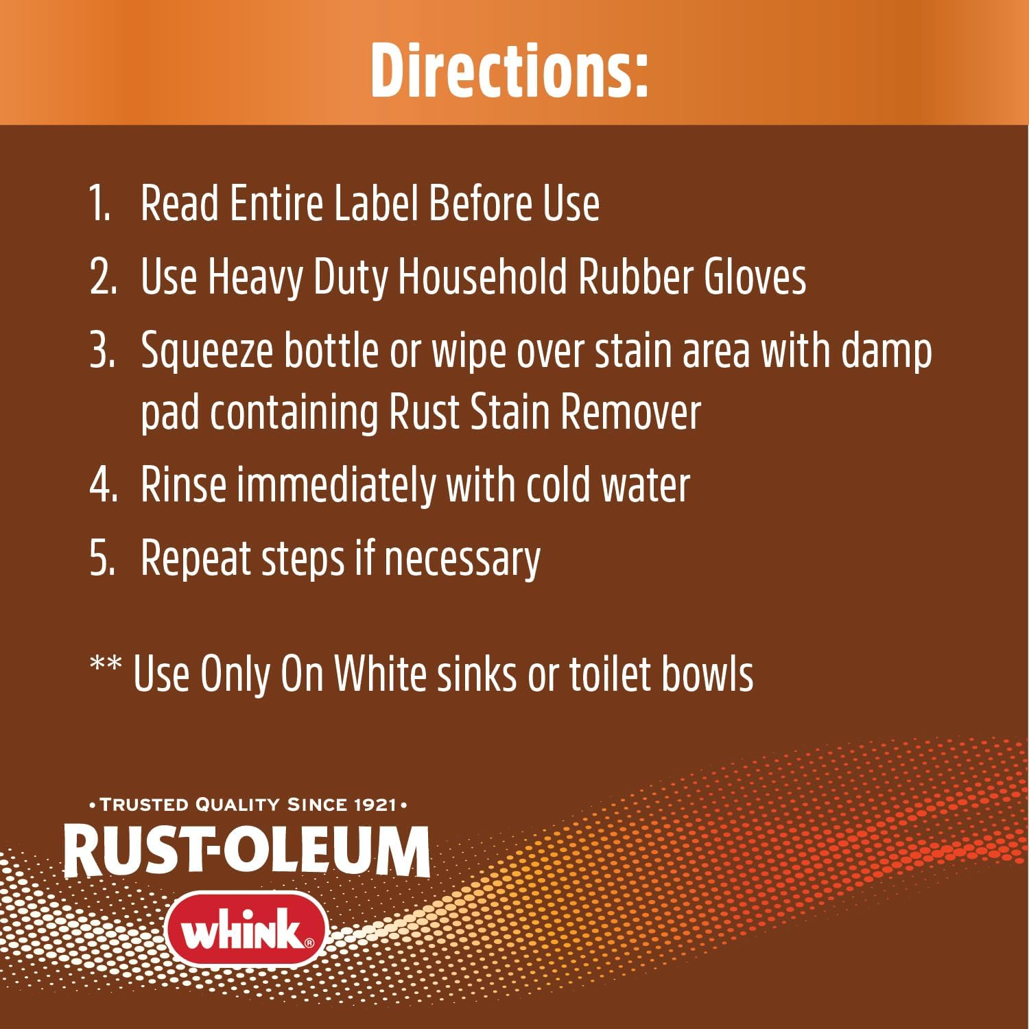 Rust-Oleum Whink Rust Stain Remover 24 oz 4 Pack