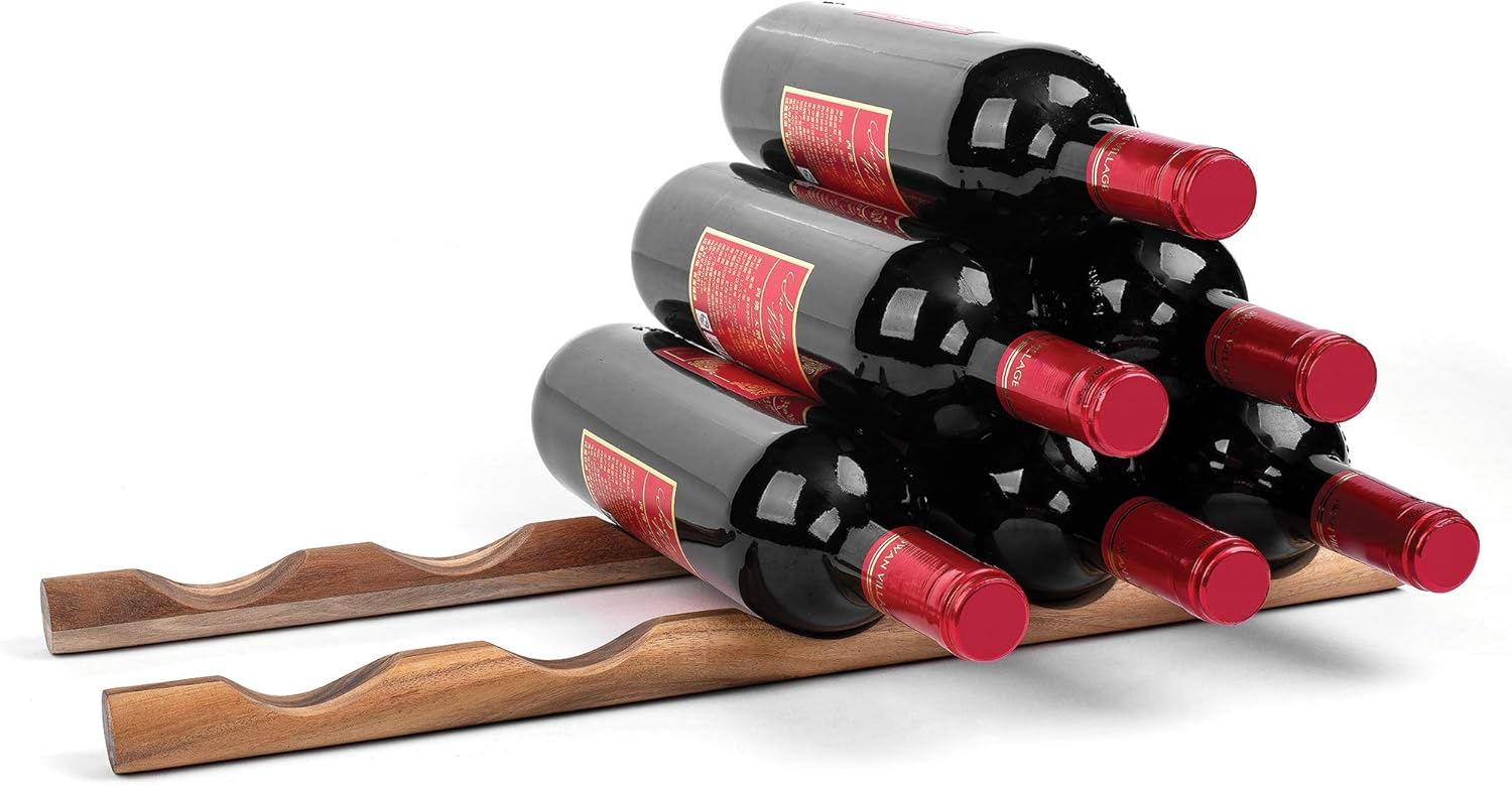 Ironwood 28985 Acacia Wood Wine Rack Bottle Holder