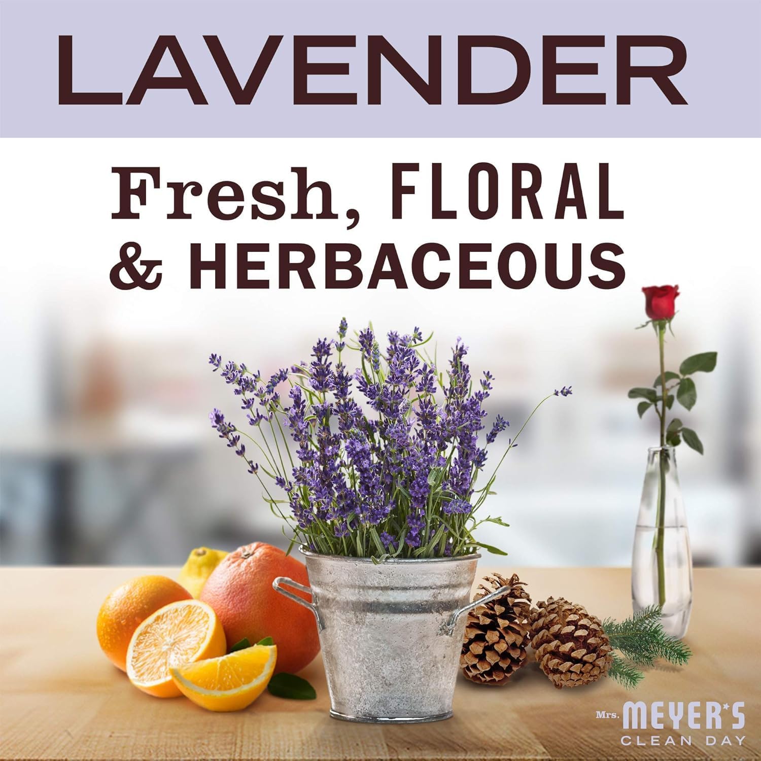 Mrs Meyers Lavender Laundry Detergent 64 OZ Pack of 6