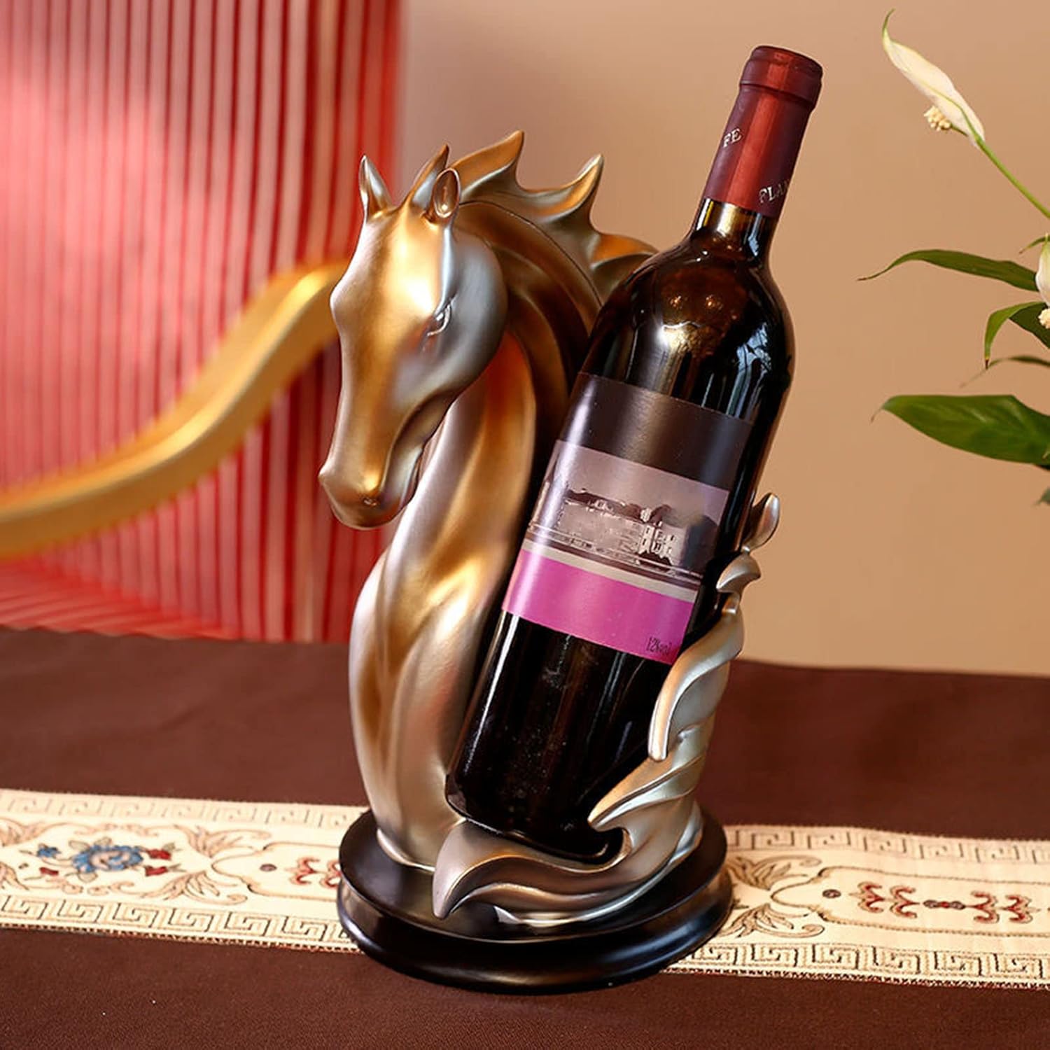JUSHZ Blue Freestanding Wine Rack Holder