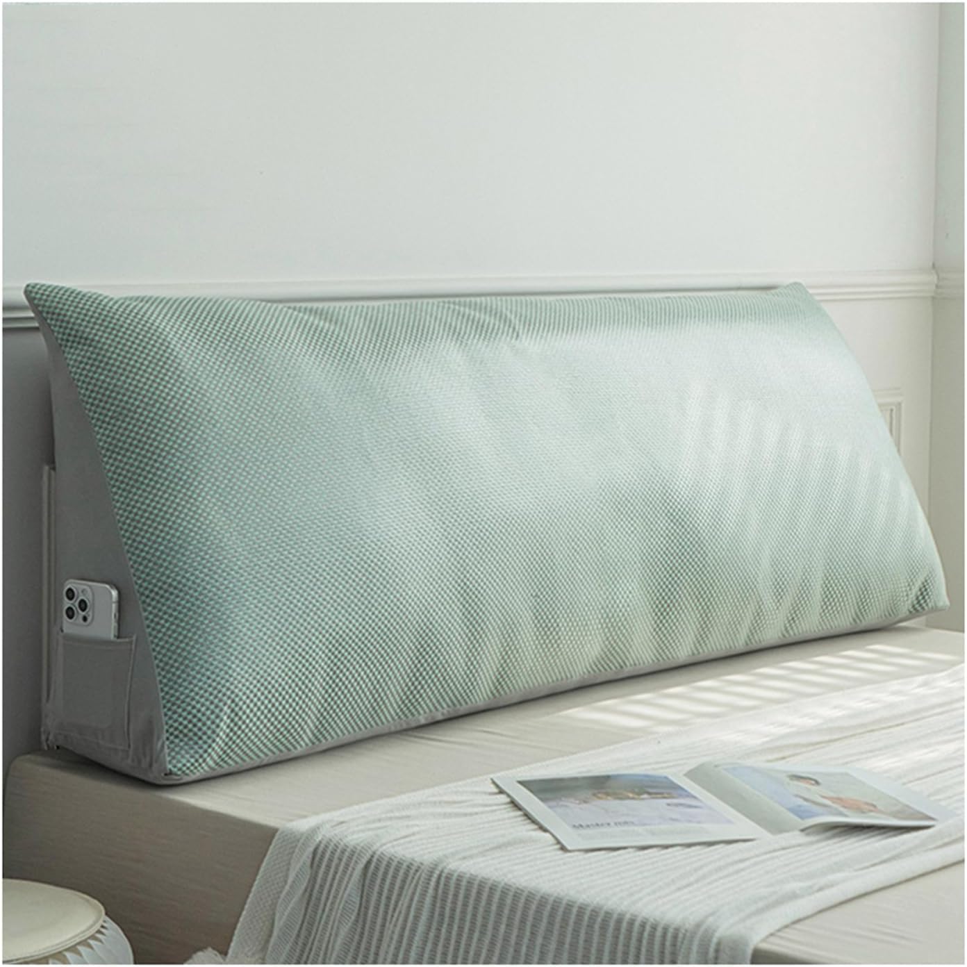 Cool Triangular Headboard Pillow for Bed and Sofa