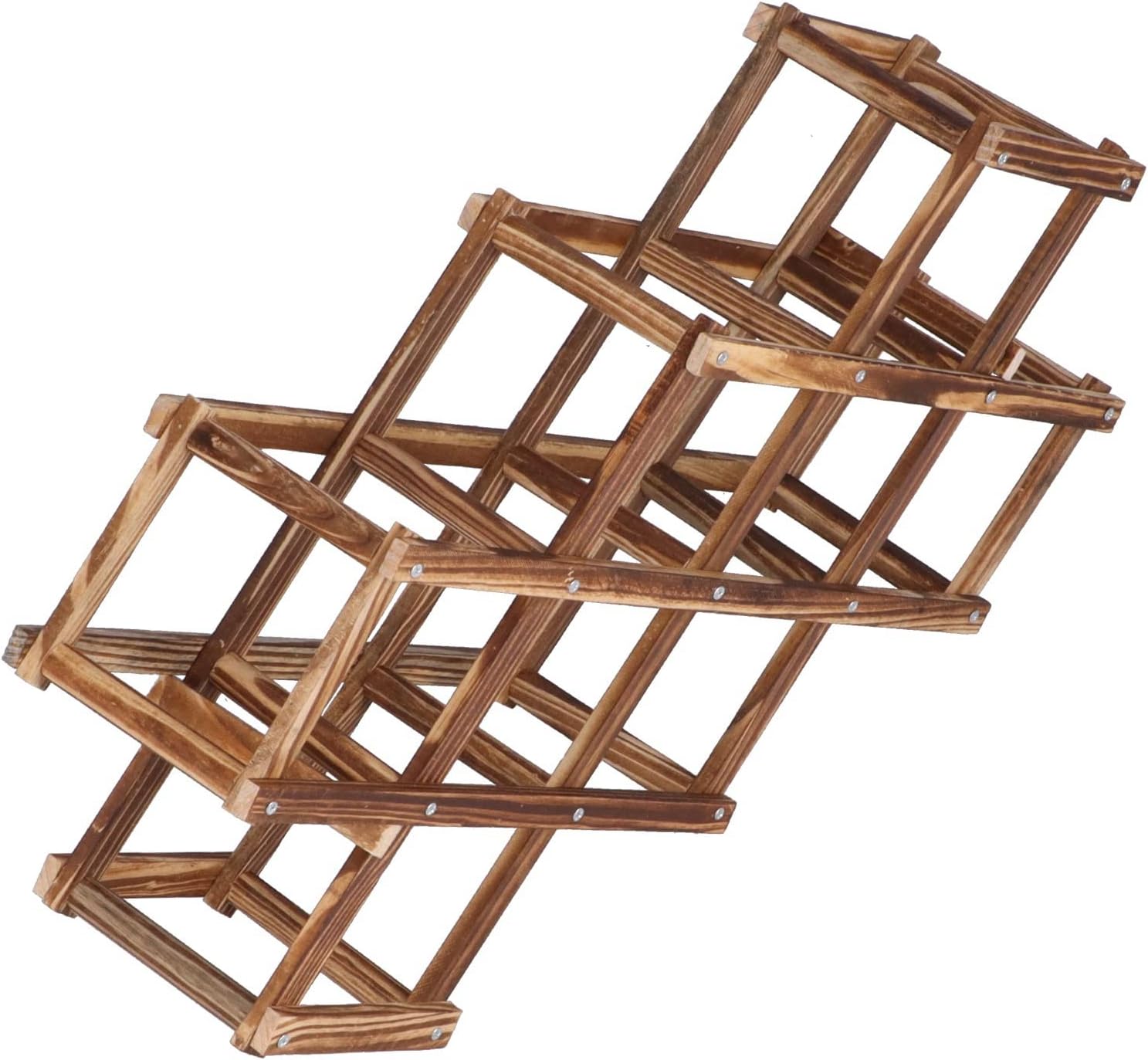 JUOPZKENN Foldable Wooden Wine Rack Cabinet