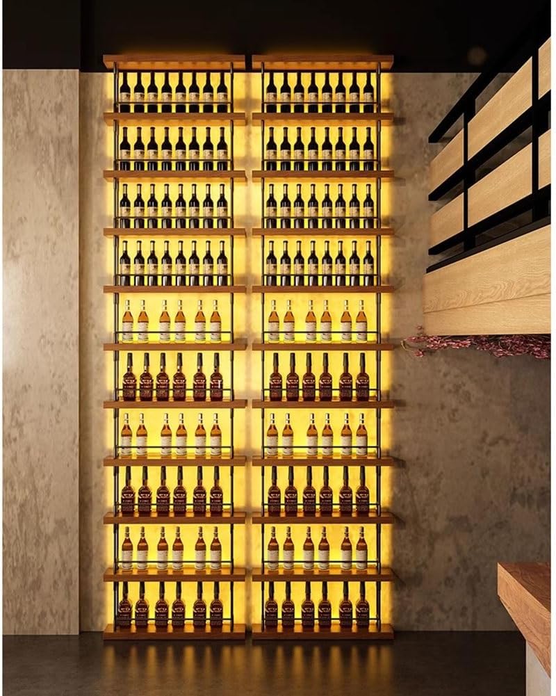 Freestanding Wine Rack With LED Lights