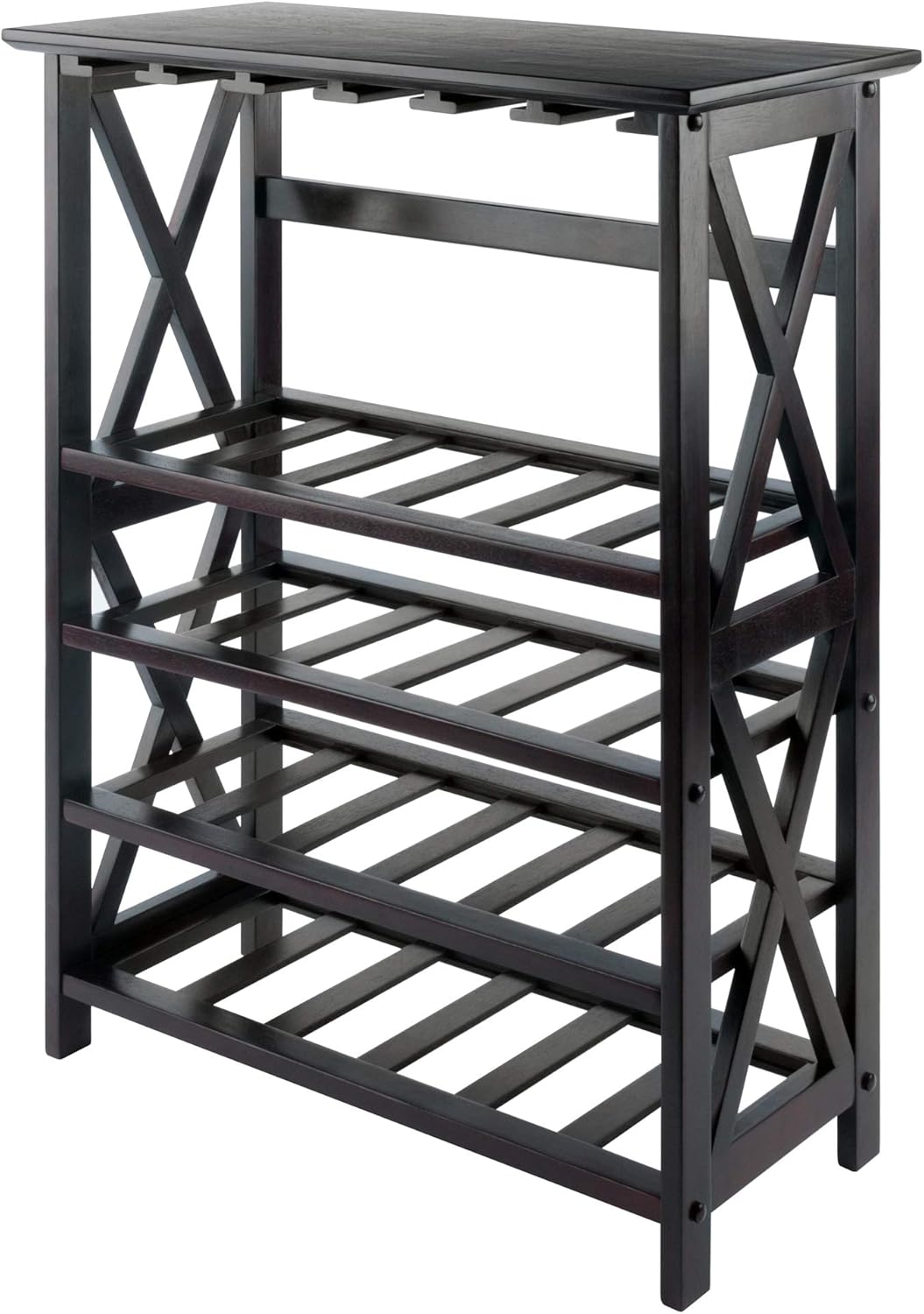 Winsome Rio Wine Rack 24-Bottle Glass Hanger