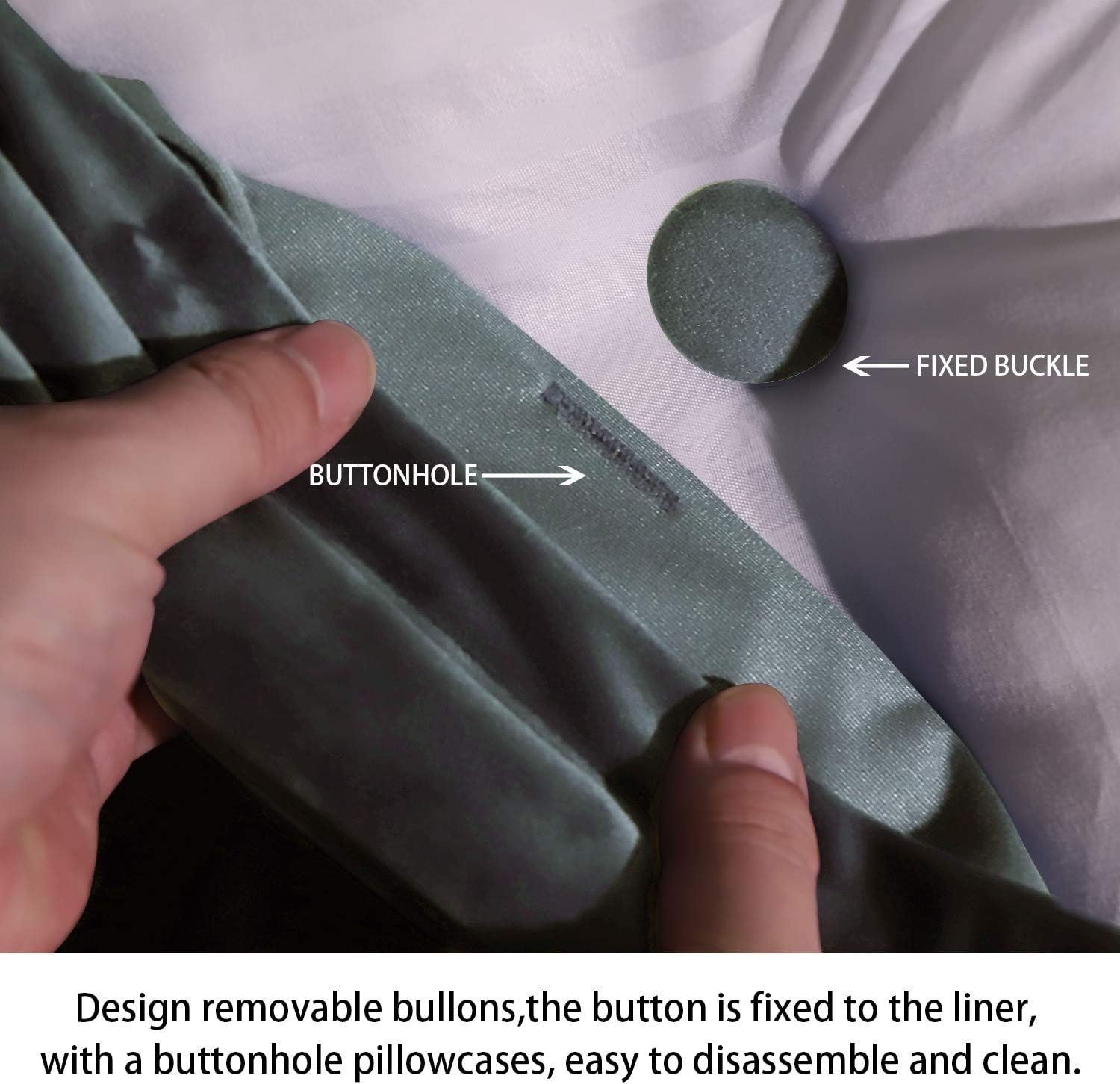 WOWMAX Velvet Back Support Pillow for Bed and Daybed