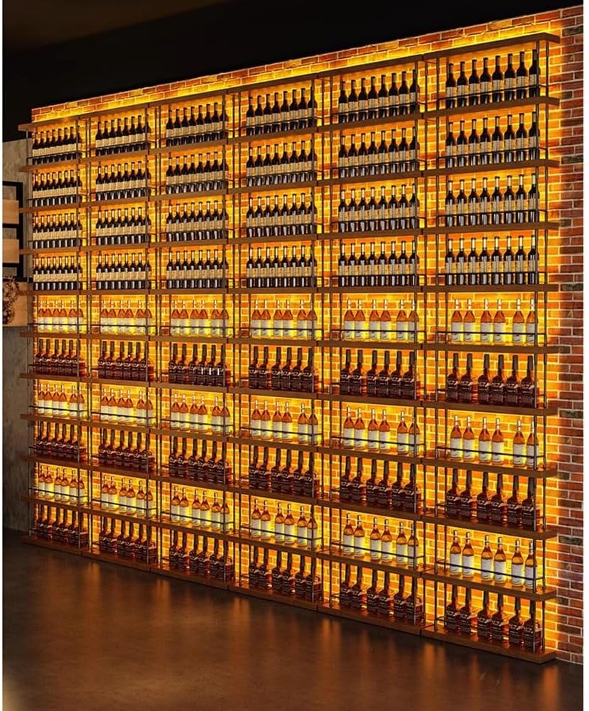 Freestanding Wine Rack With LED Lights