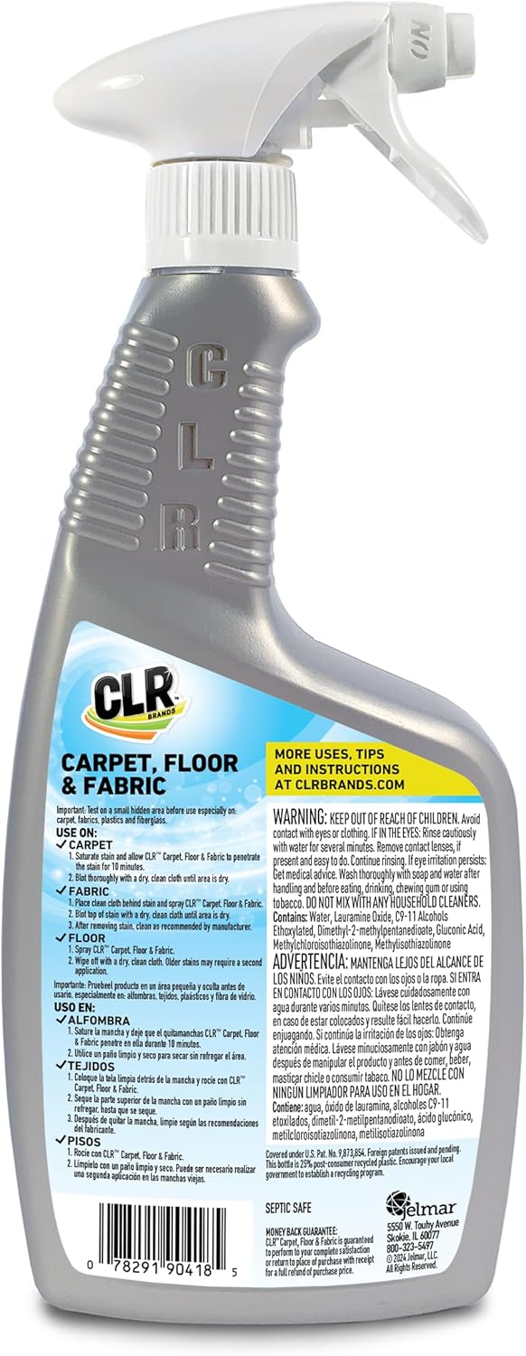 CLR Stain-Free Carpet Floor Fabric Cleaner 26 Oz