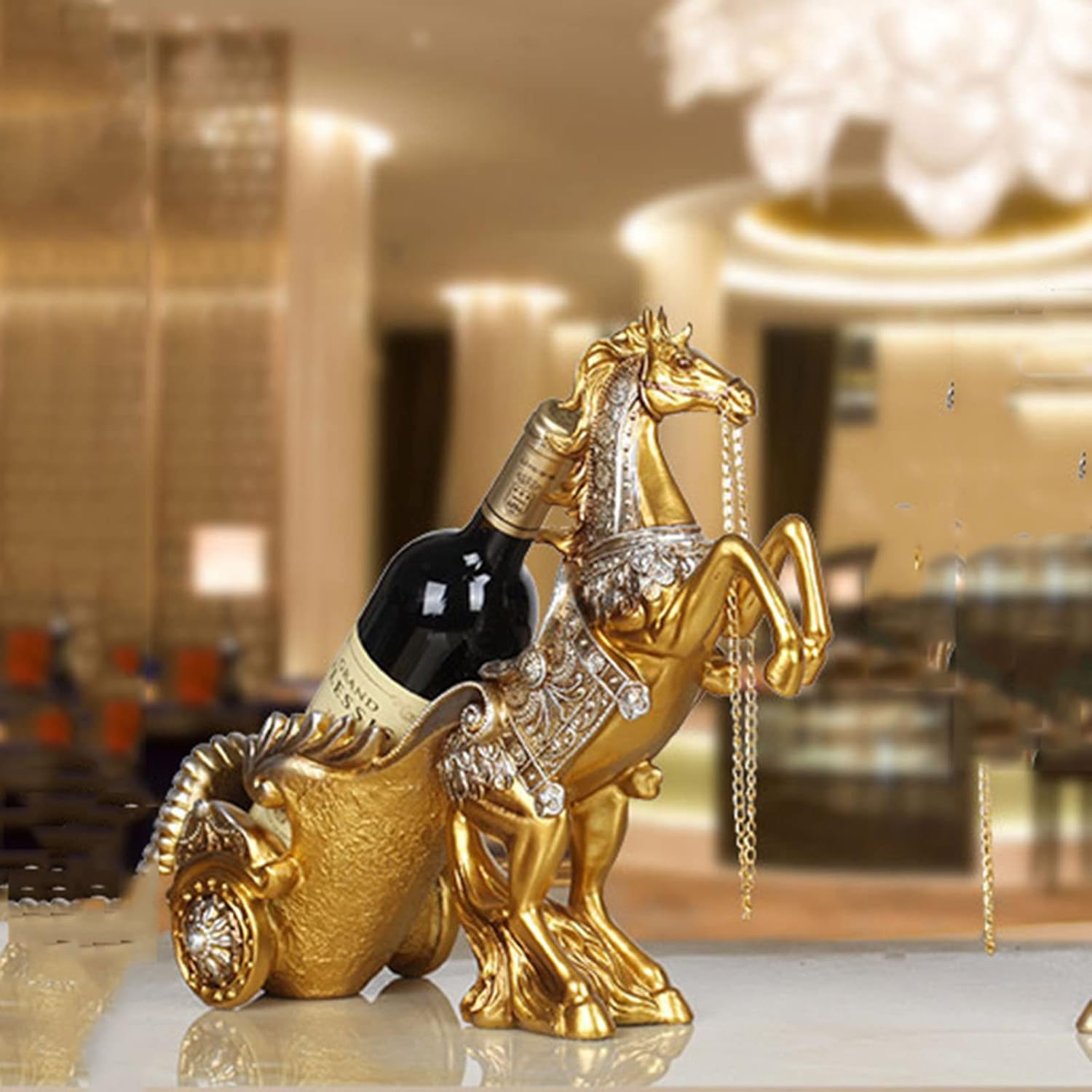 JUSHZ Resin Wine Rack Holder for Home Decoration