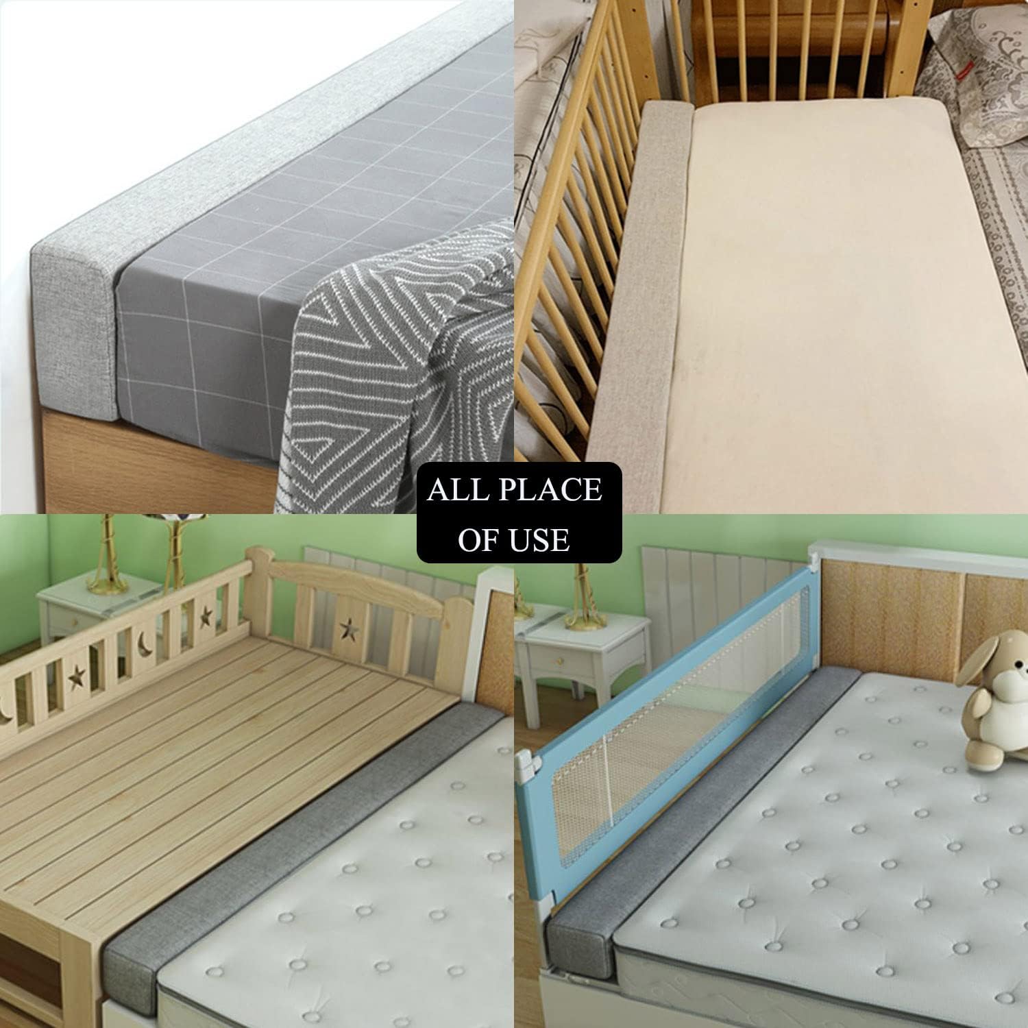 SAMTY Bed Gap Filler with Washable Cover