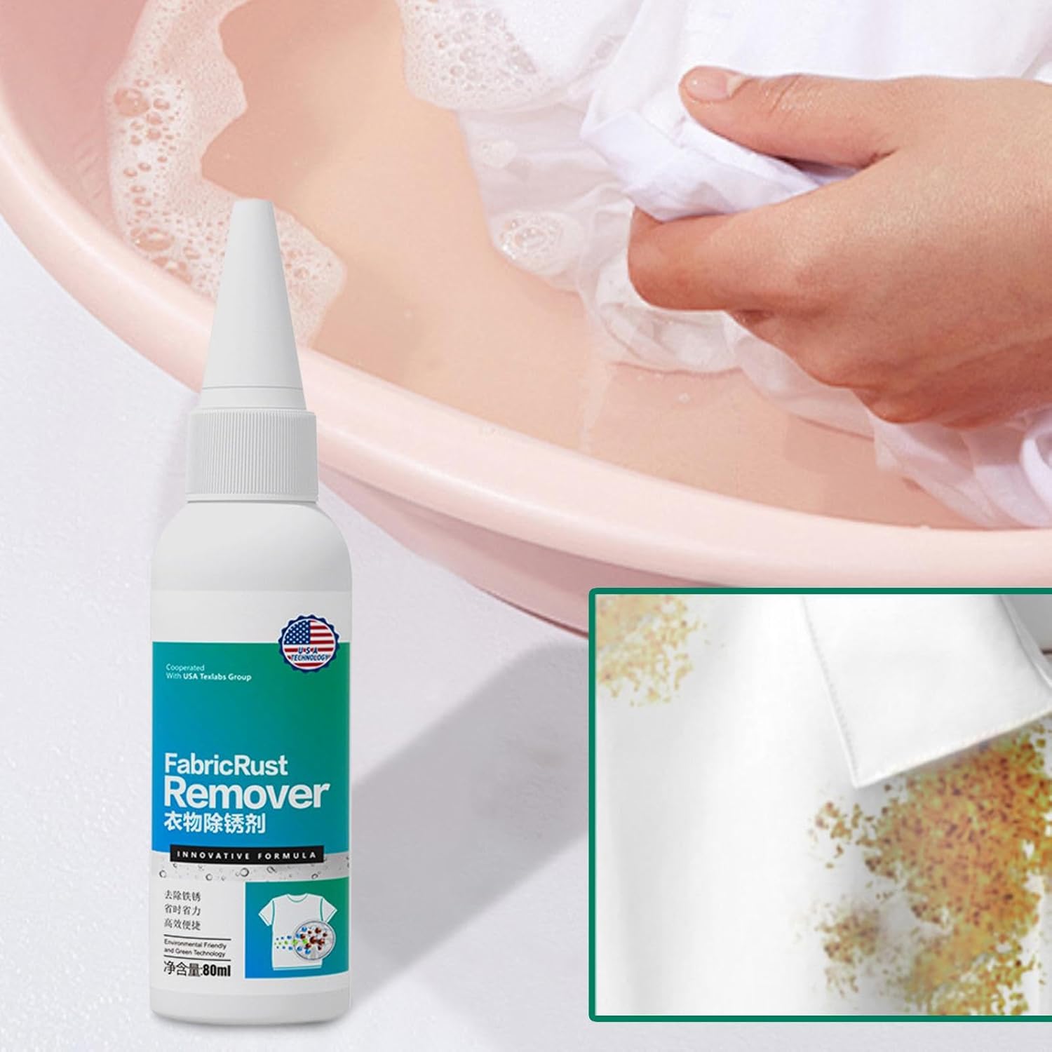 Fabric Rust Remover - Stain Eraser for Clothes