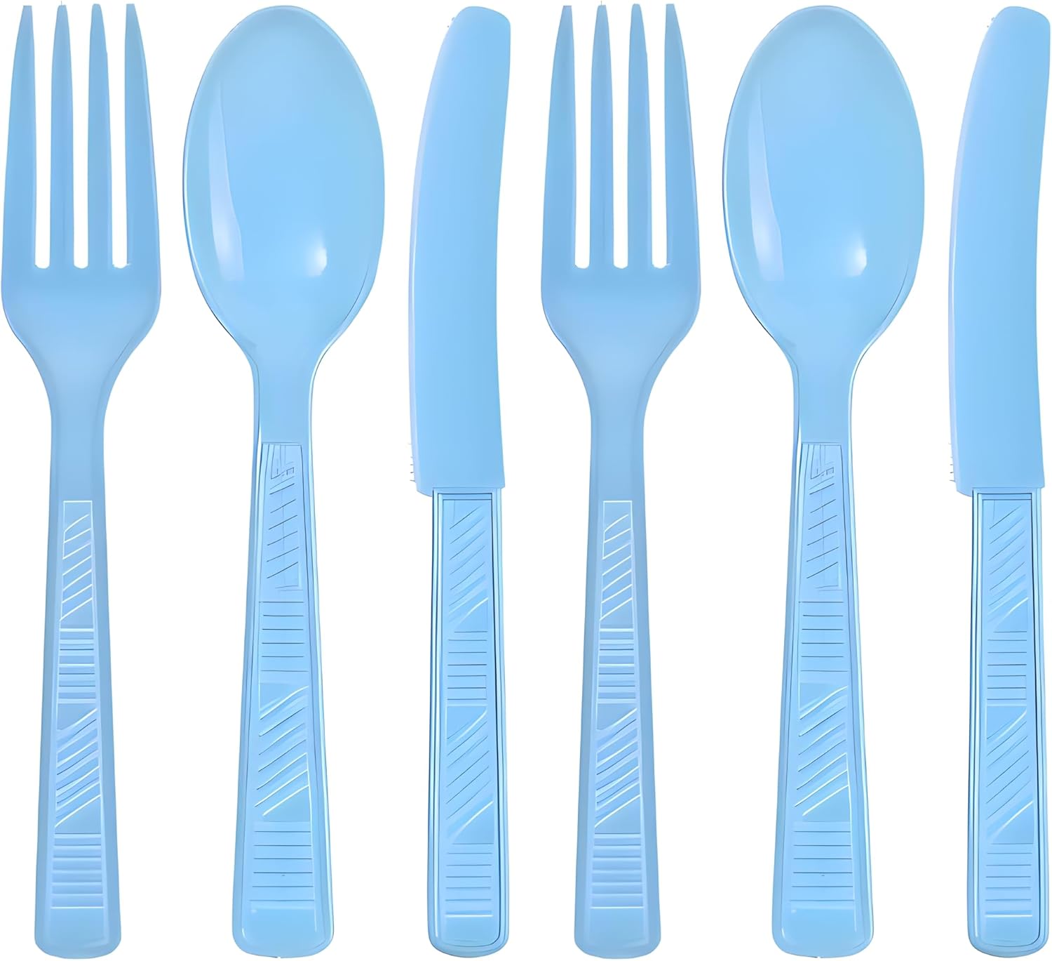 Party Dimensions Light Blue 48 Count Cutlery Set