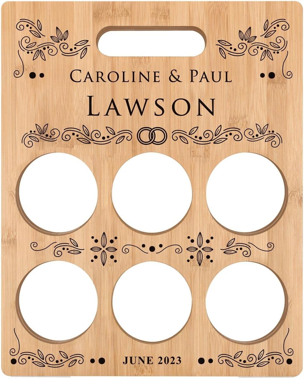 Maverton Personalized Wine Rack for Couples