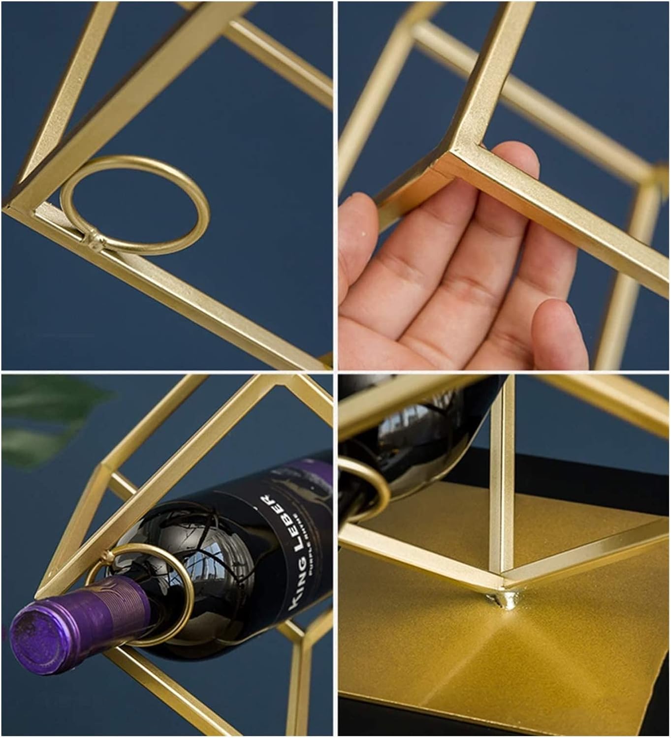 ALDEPO Bronze Tabletop Wine Rack Organizer