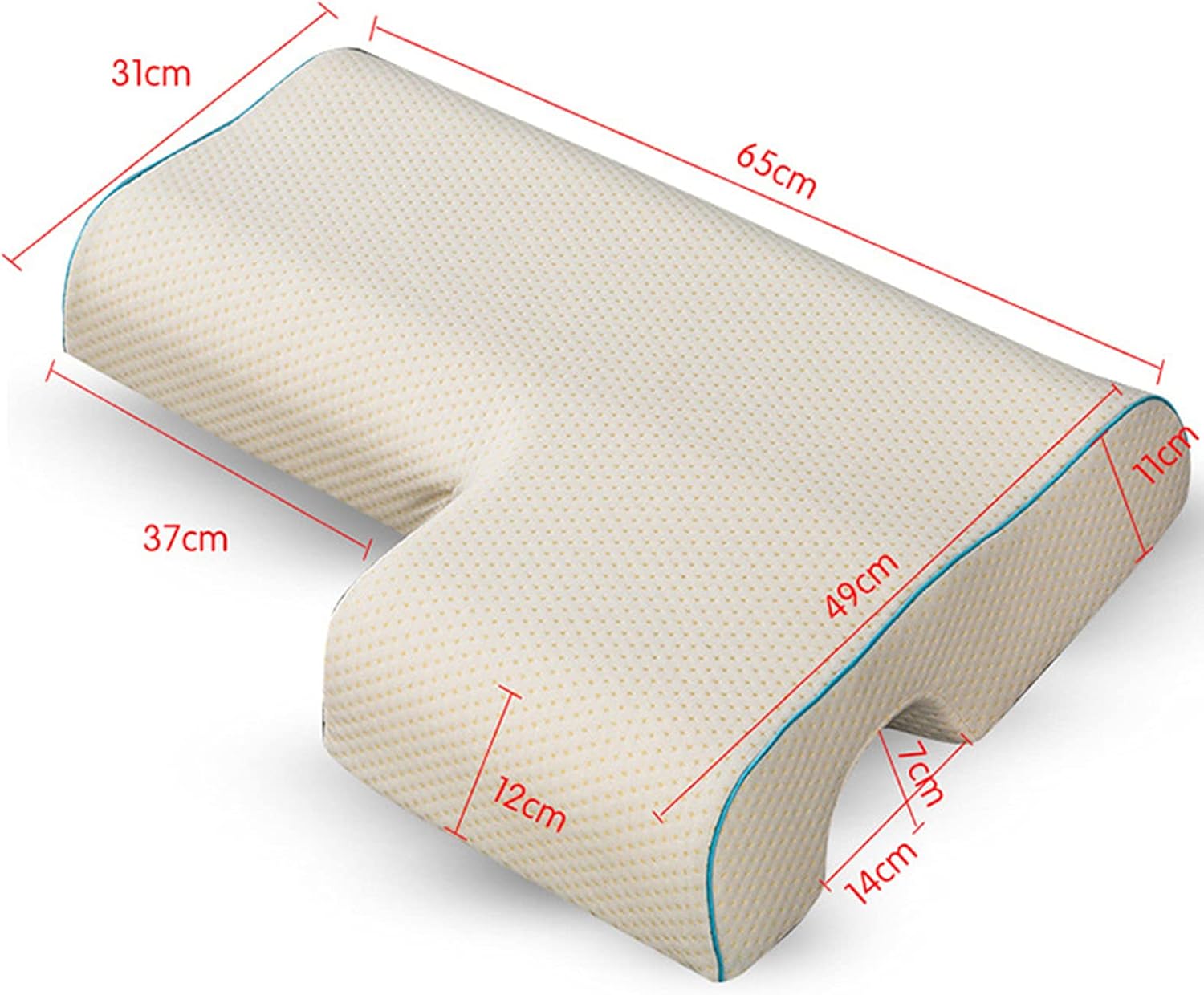 oiakus Memory Foam Couple Pillow with Arch Design