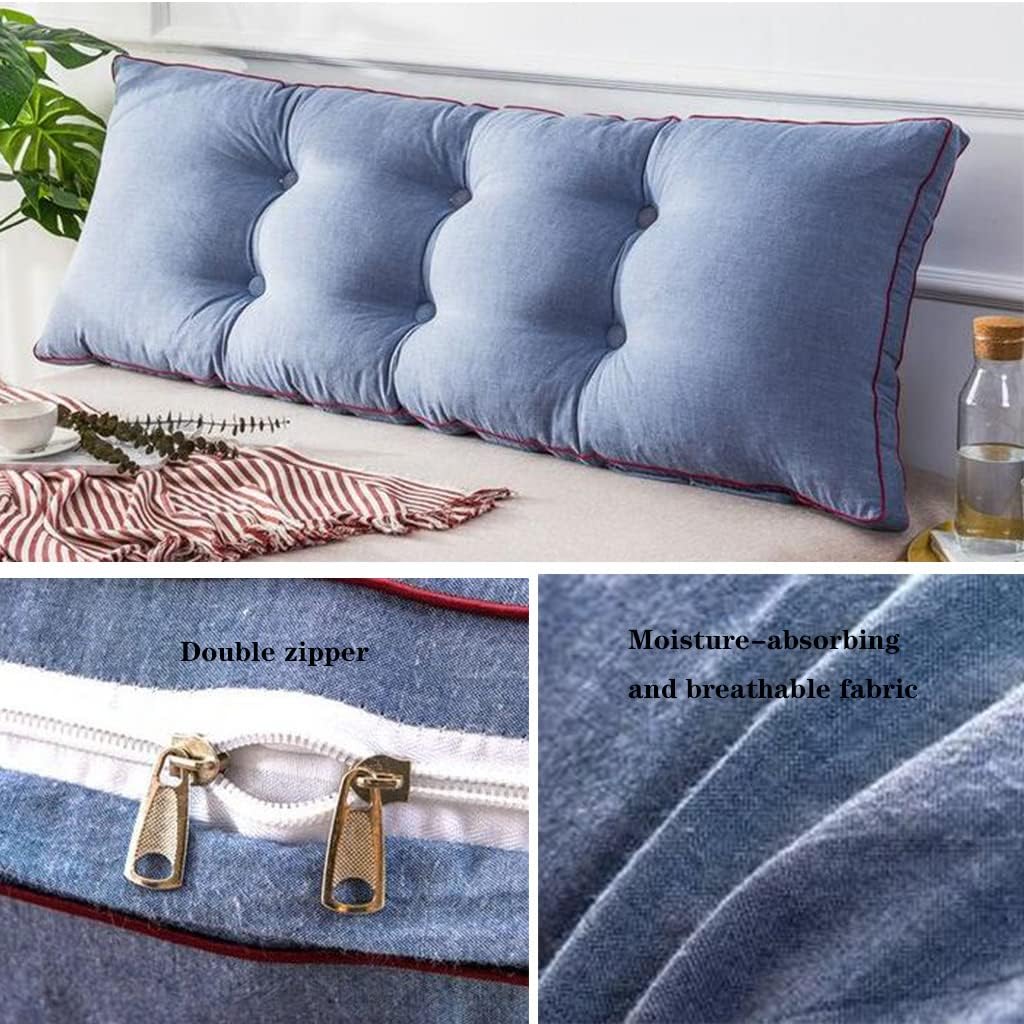 ZZYK Reading Pillow Large Fleece Bolster Support for Pregnancy and Relaxing