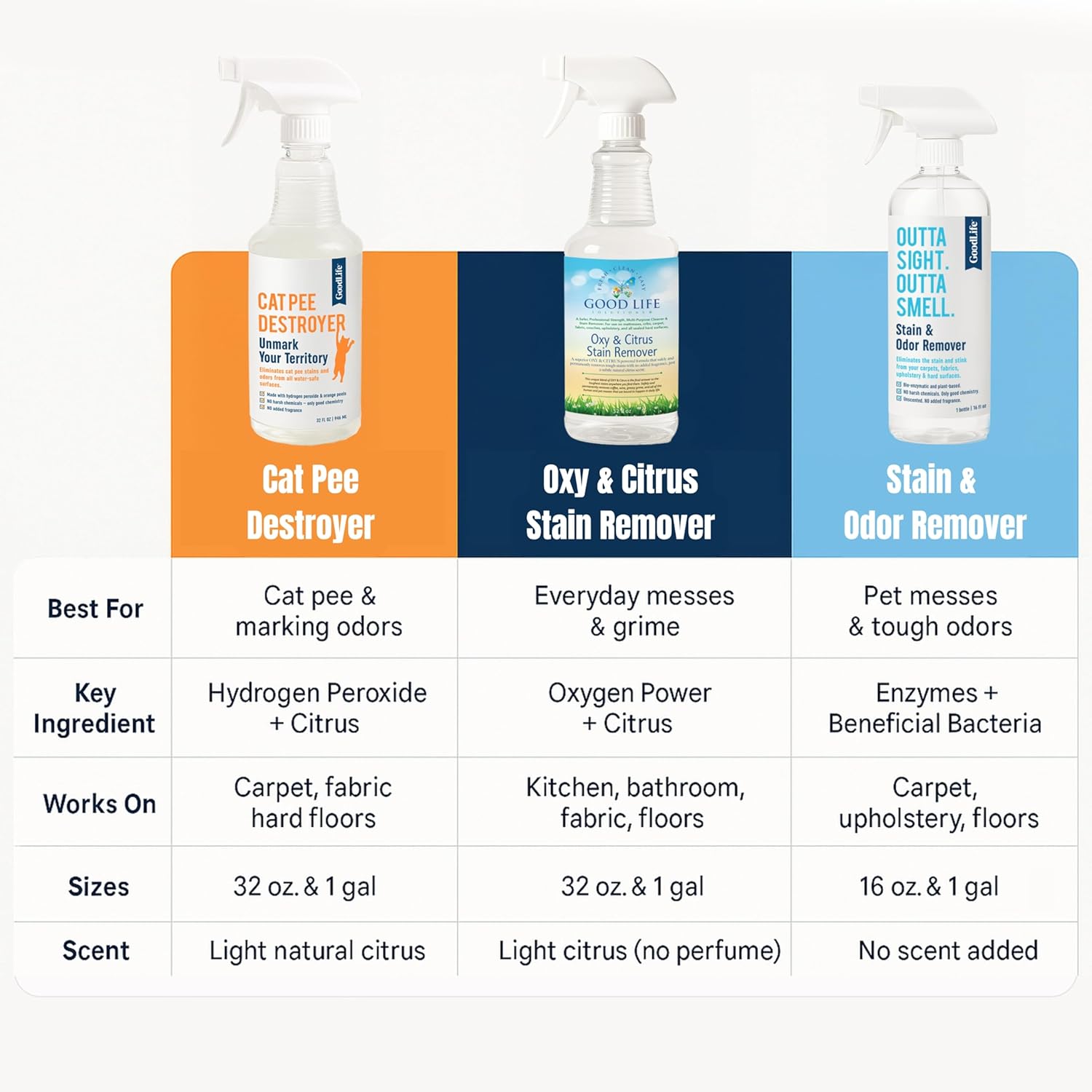 Good Life Solutions Natural Stain Remover Spray 16 oz