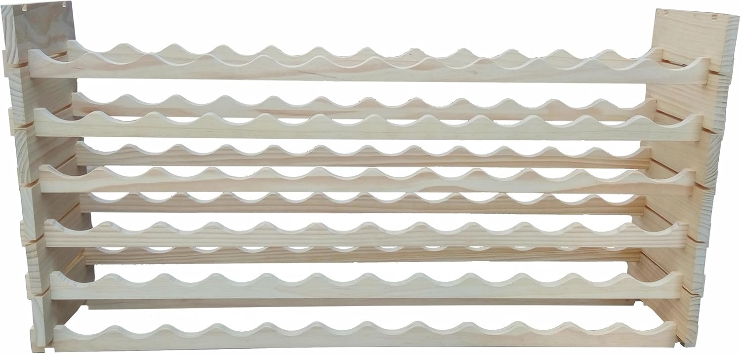 FixtureDisplays 51 X 12 X 26 Stackable Wine Rack