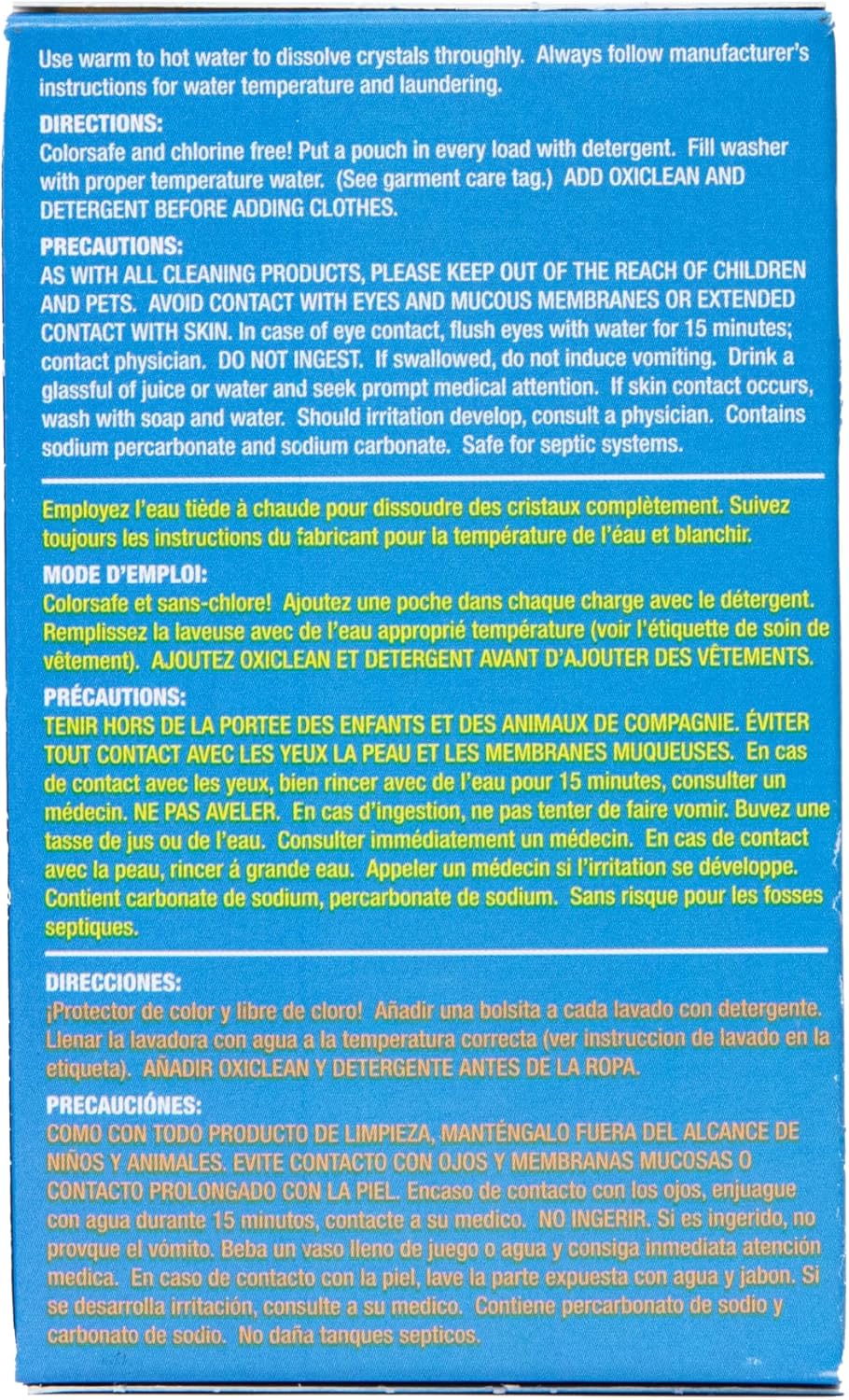OxiClean Versatile Stain Remover 1 oz Single Load Pack of 156