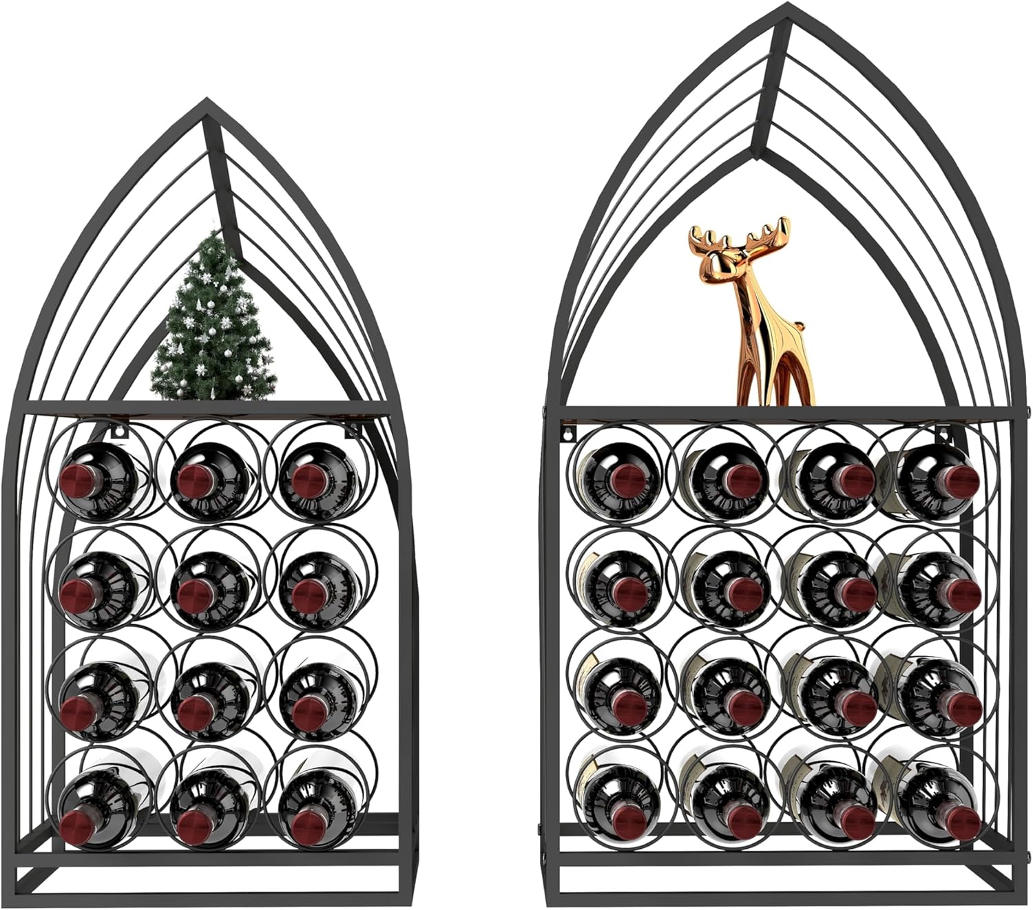 CIATRE Nautical Sailboat Wine Rack Set - 2-Piece