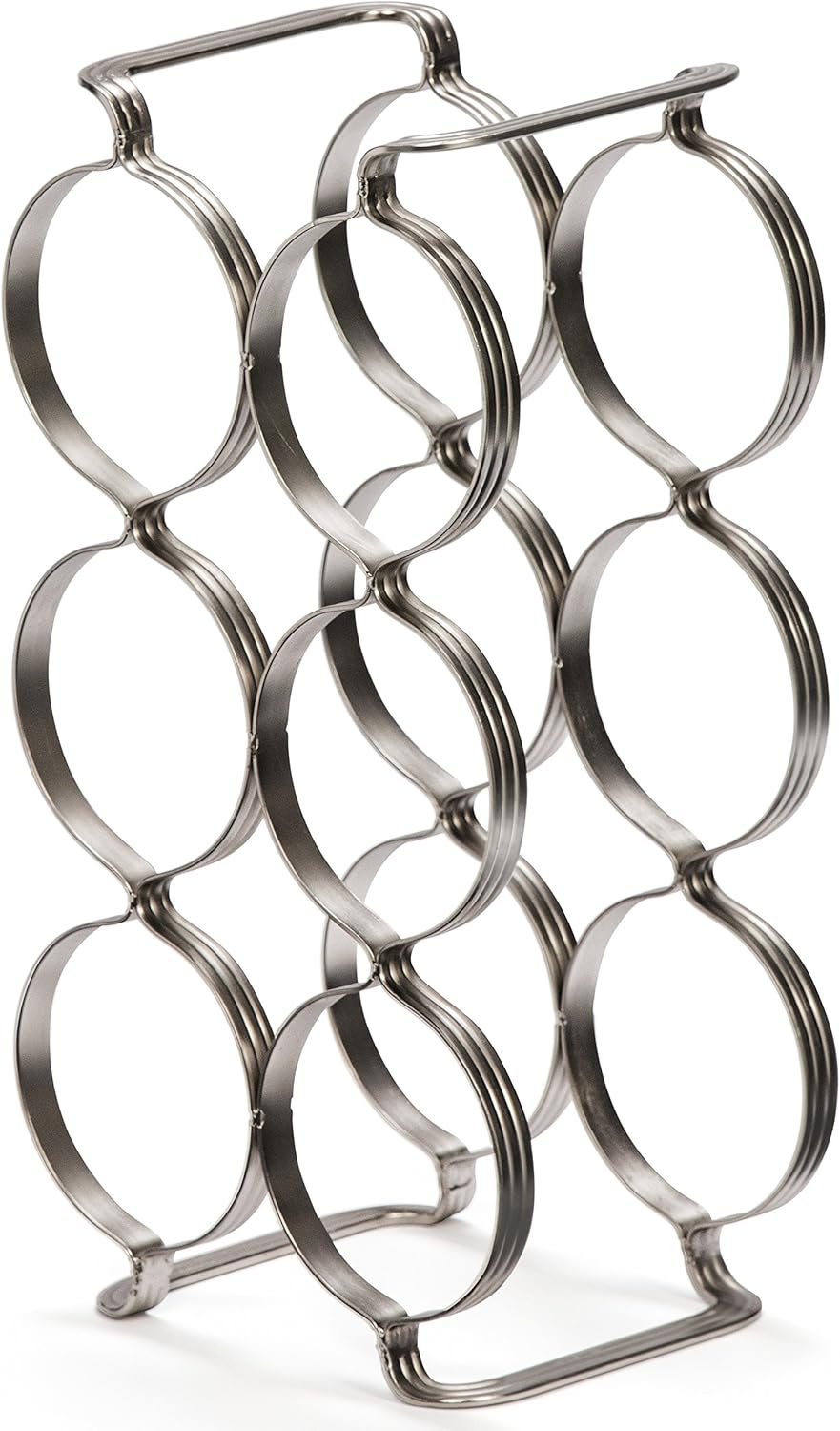 Mango Steam 6 Bottle Wine Rack - Silver 1