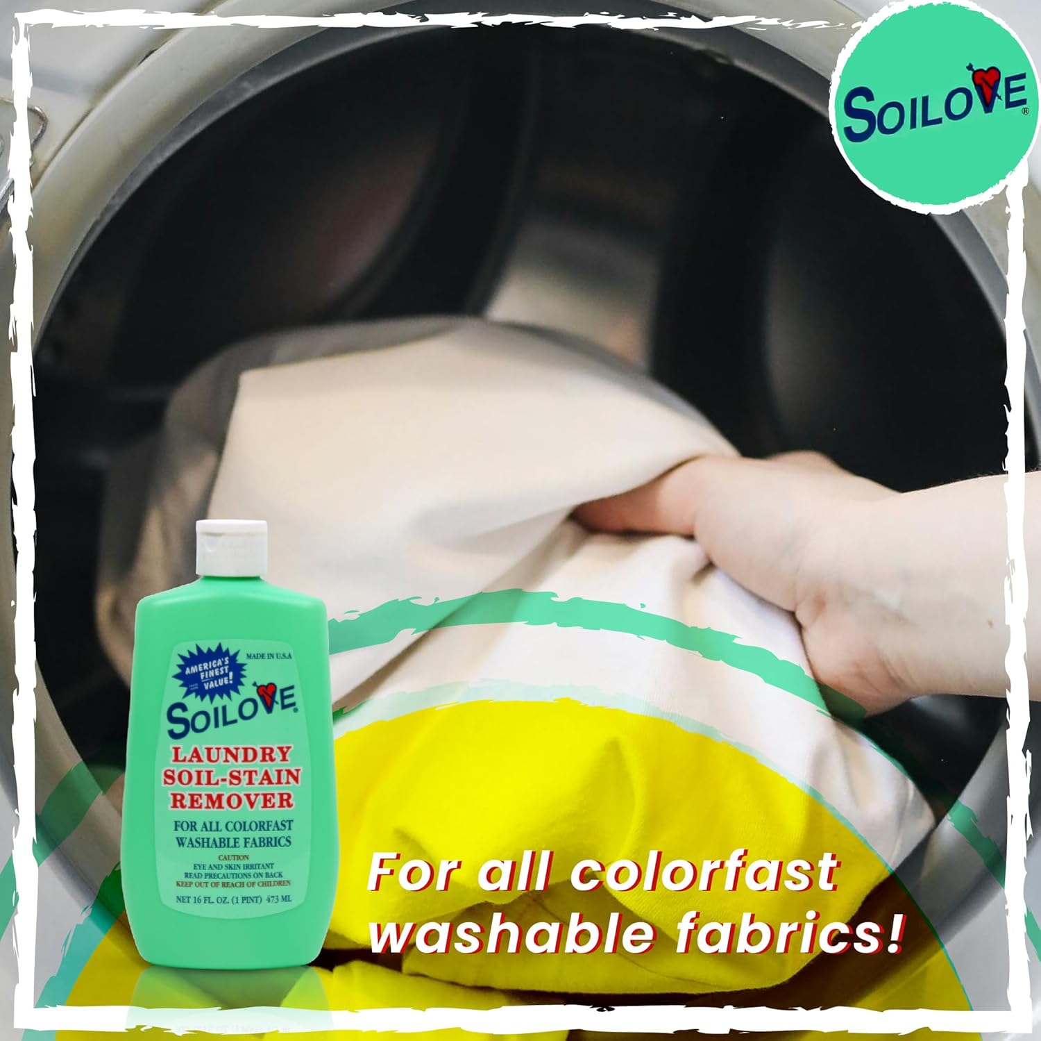 Soilove Laundry Stain Remover Liquid 6 Bottles 16oz