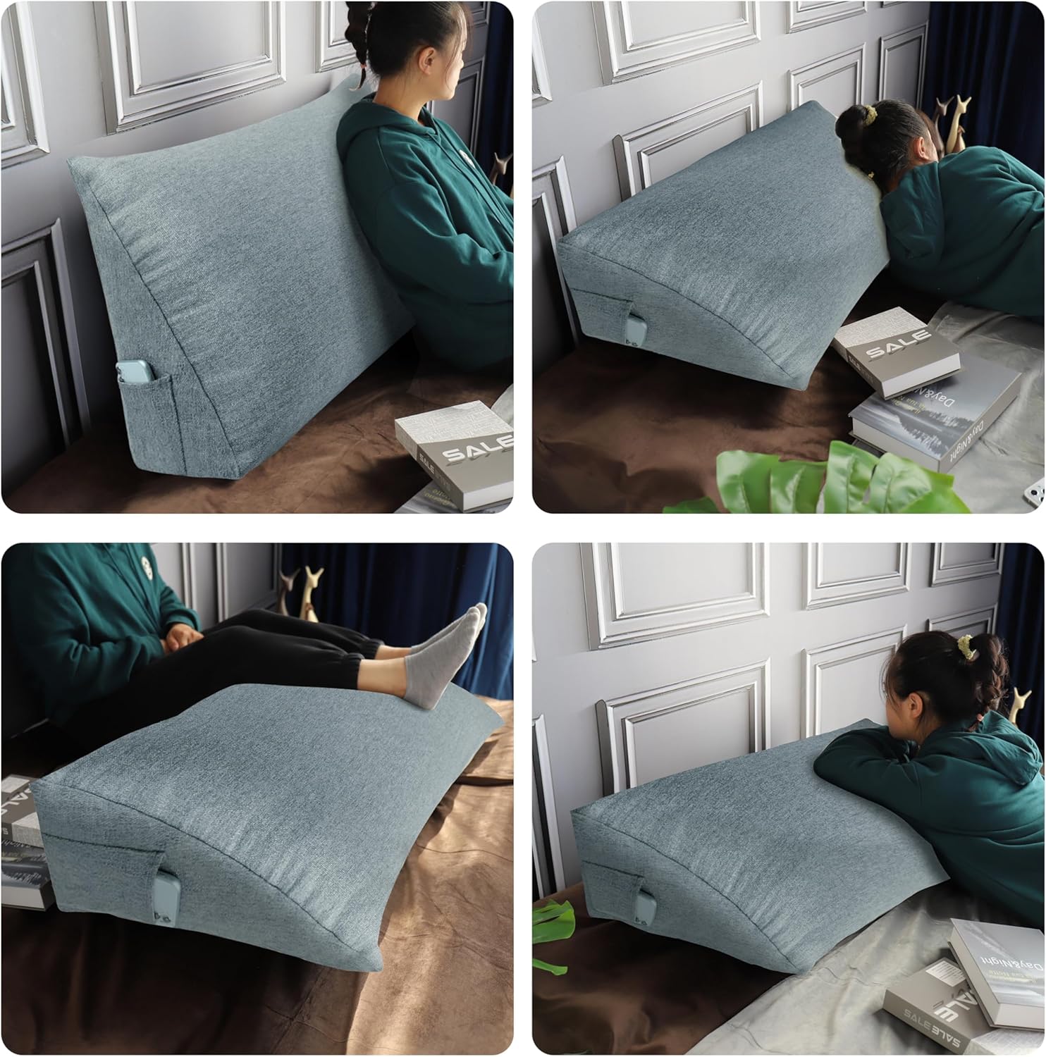 BNCKTRD Headboard Pillow Queen XXL for Back Support
