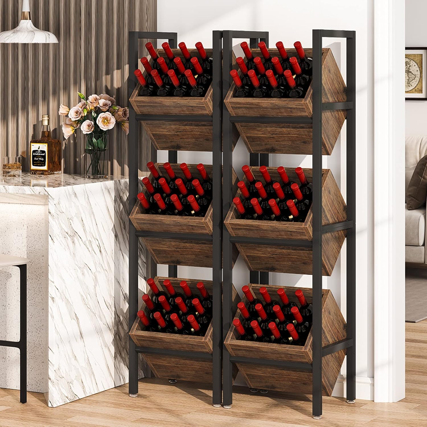 Tribesigns 3 Tier Freestanding Wine Rack
