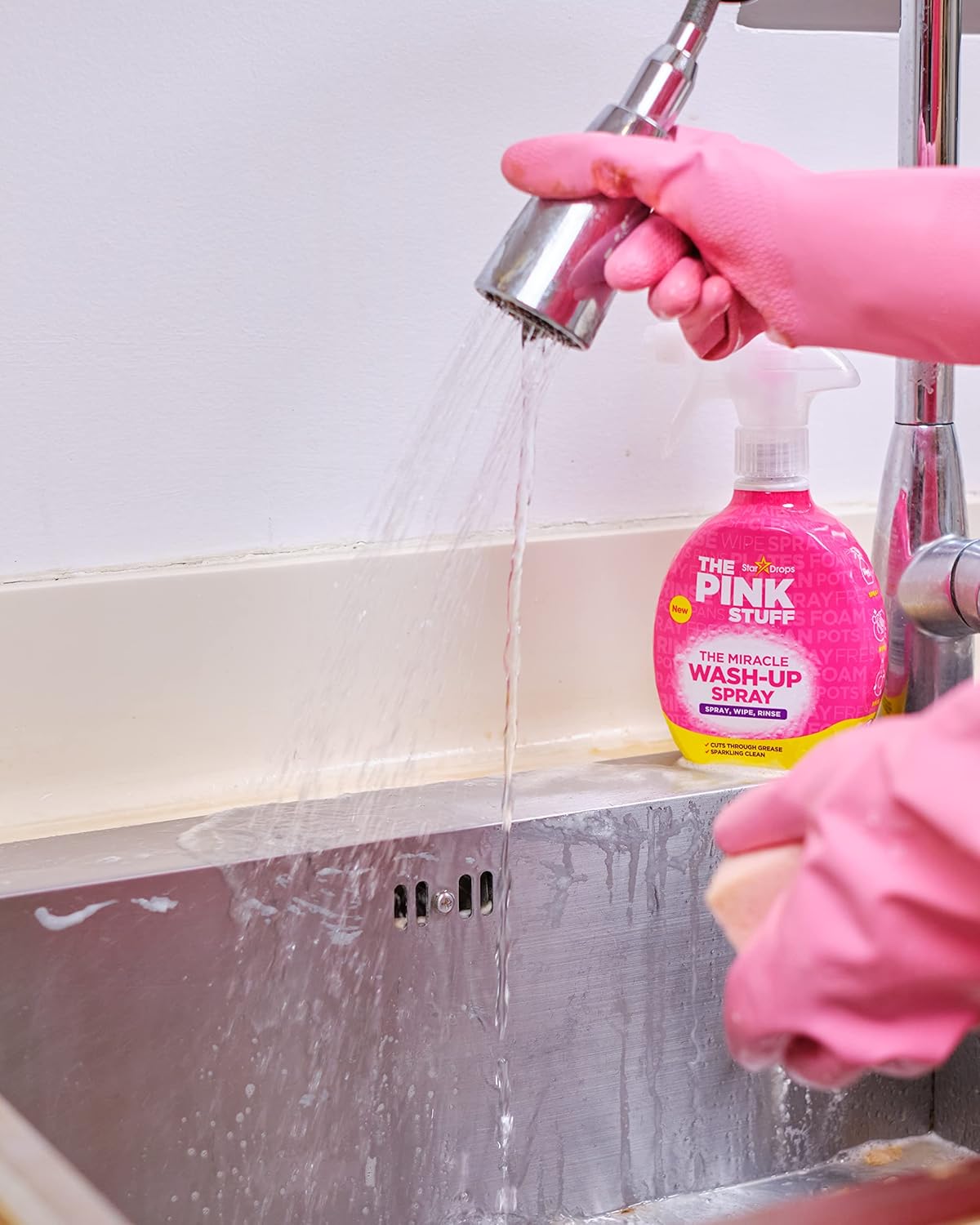 The Pink Stuff Stardrops Miracle Wash Up Spray 1