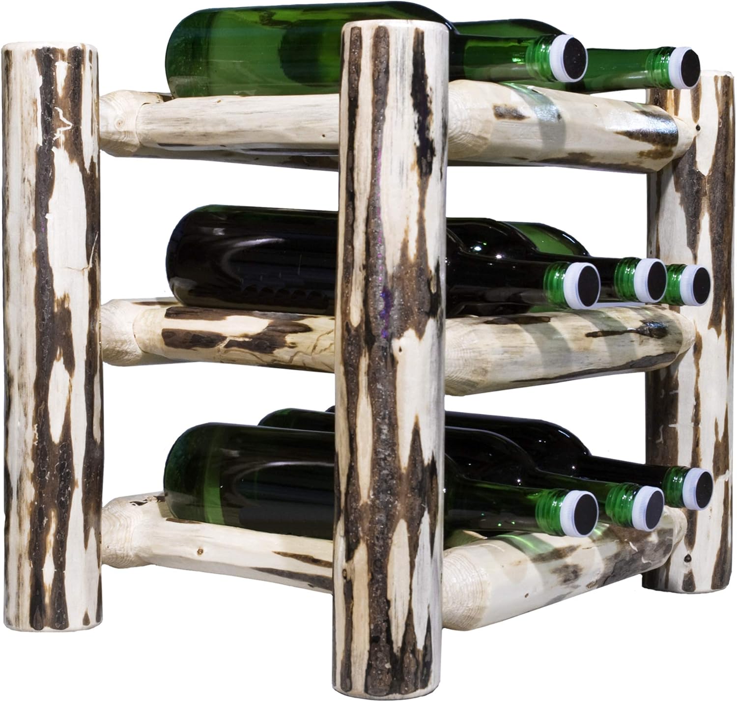 Montana Woodworks Montana Collection 9-Bottle Wine Rack