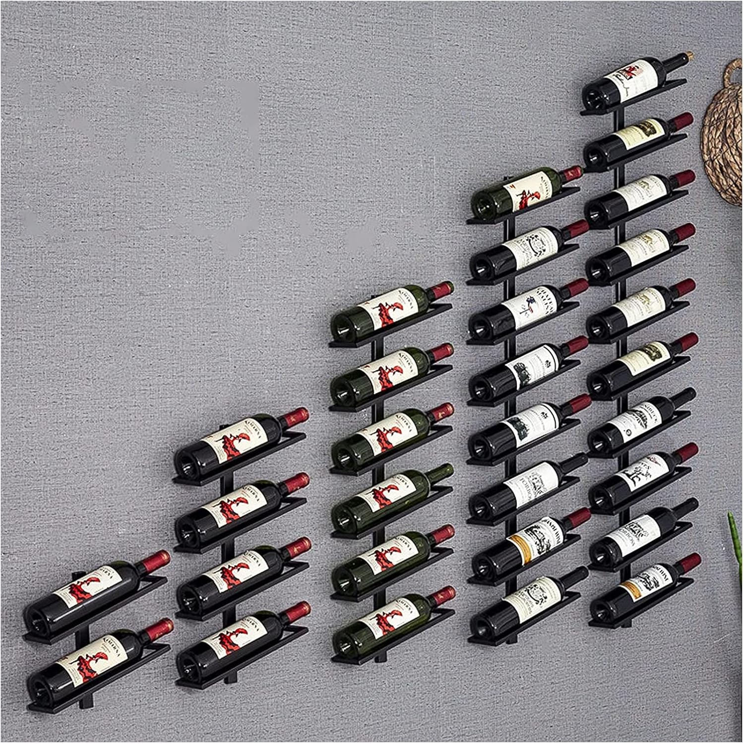 ALDEPO Wall-Mounted Wine Rack 2 Bottles