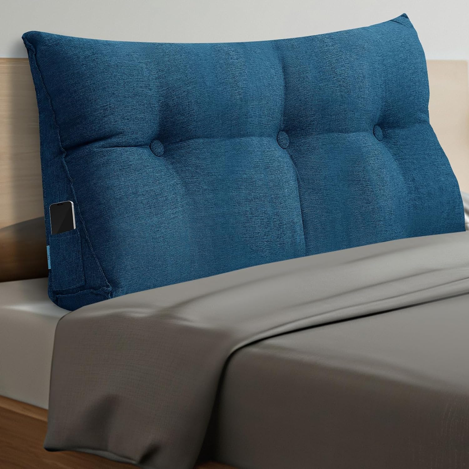 Wenqik Wedge Pillow with Removable Cover Blue