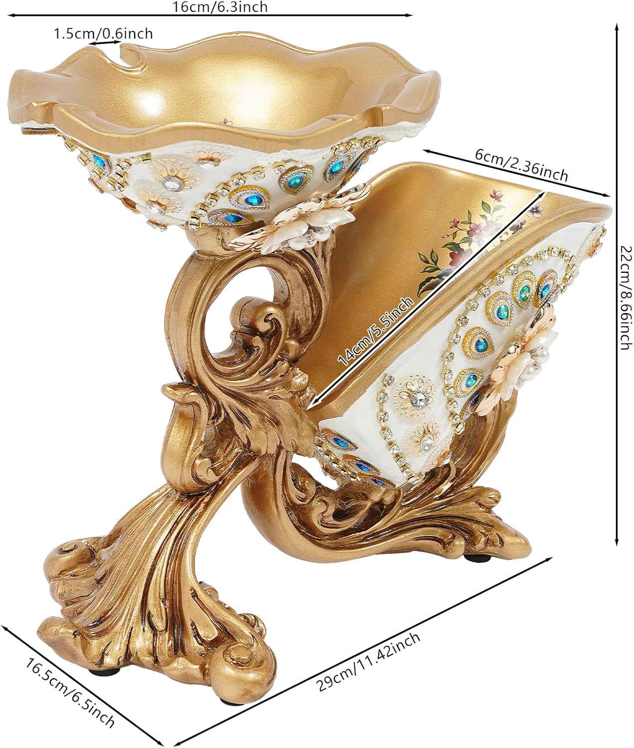 JAYGOVAN Tabletop Wine Rack Gold 866 High