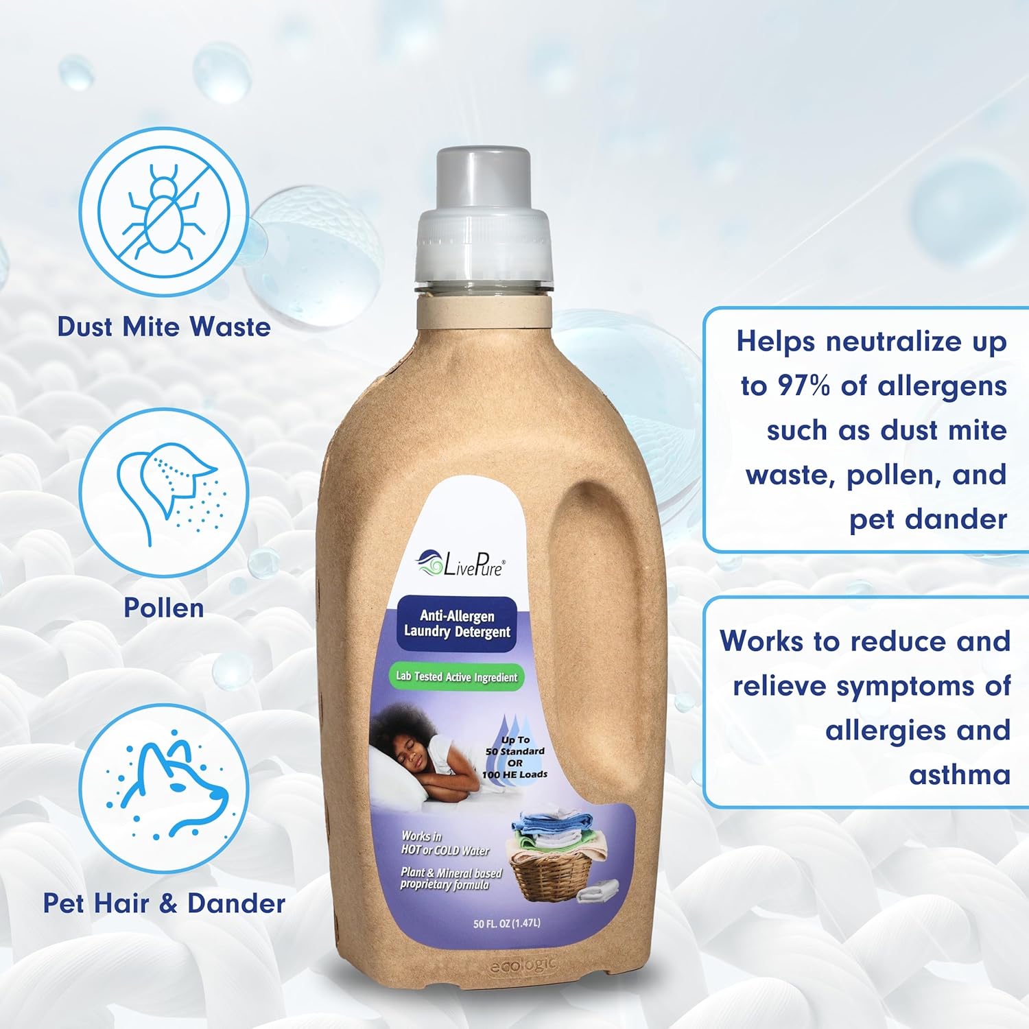 LivePure Anti-Allergen 50 OZ Liquid Detergent
