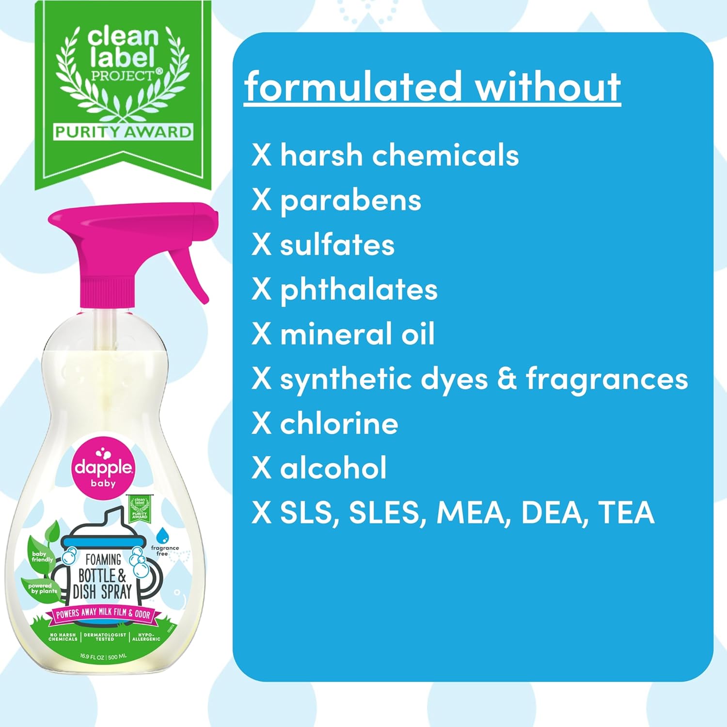 Dapple Baby Foaming Dish Soap 169 Fl Oz Pack of 2