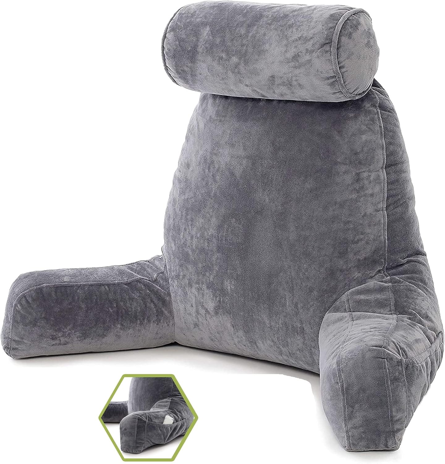 ZIRAKI Extra Large Reading Pillow with Memory Foam Support