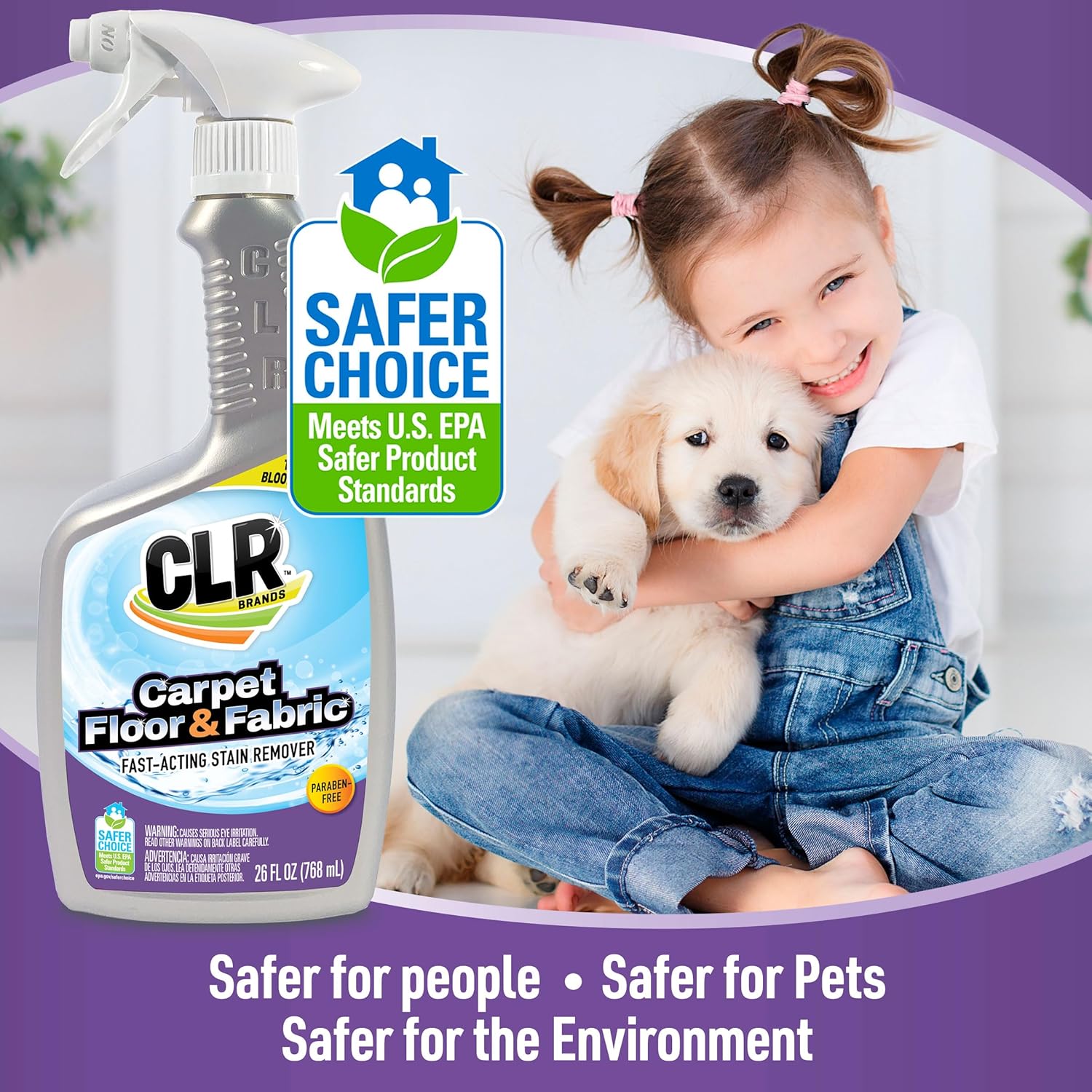 CLR Stain-Free Carpet Floor Fabric Cleaner 26 Oz