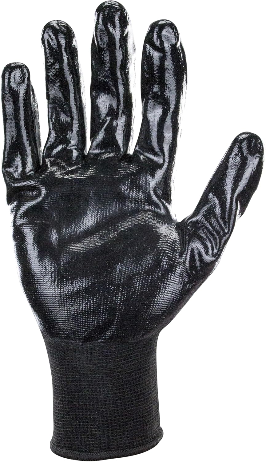 SAS Safety 640-1908 PawZ Gloves Black Nylon Med