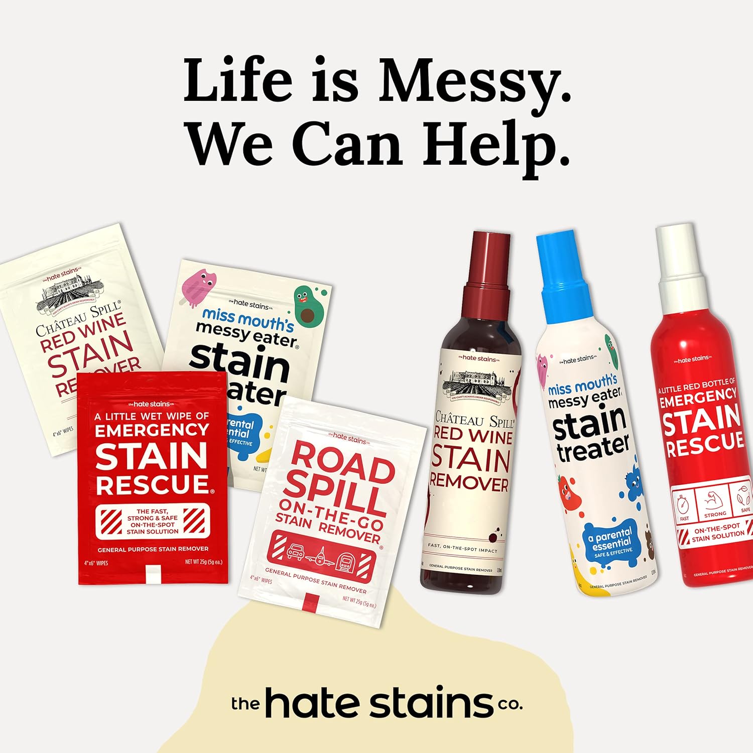 Chateau Spill Red Wine Stain Remover Wipes - 25 Count