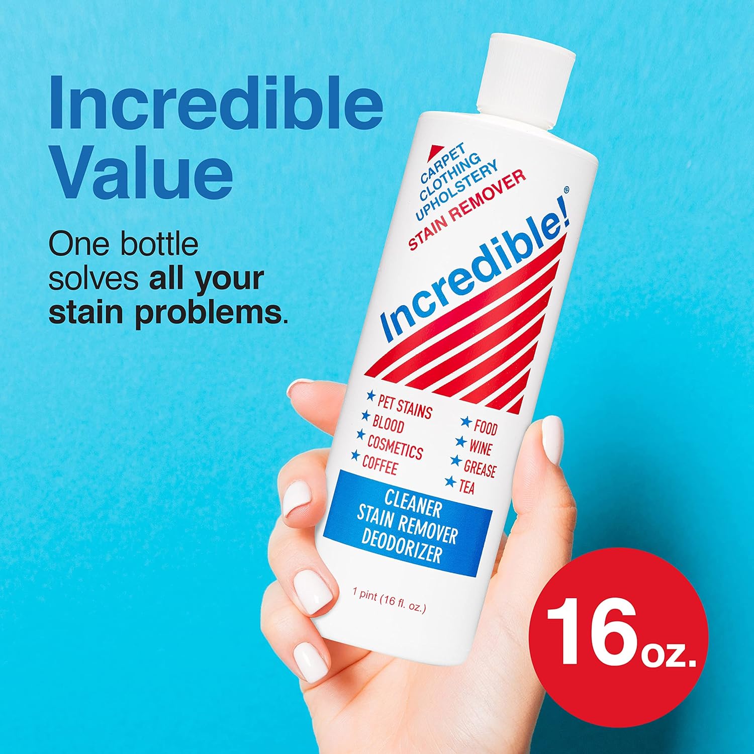 Incredible Stain Remover 16 oz for All Surfaces