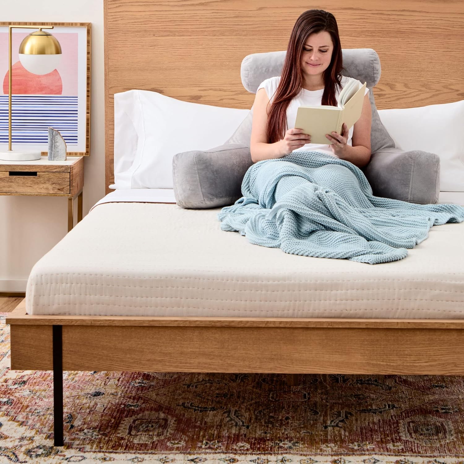 Linenspa Reading Pillow with Shredded Memory Foam