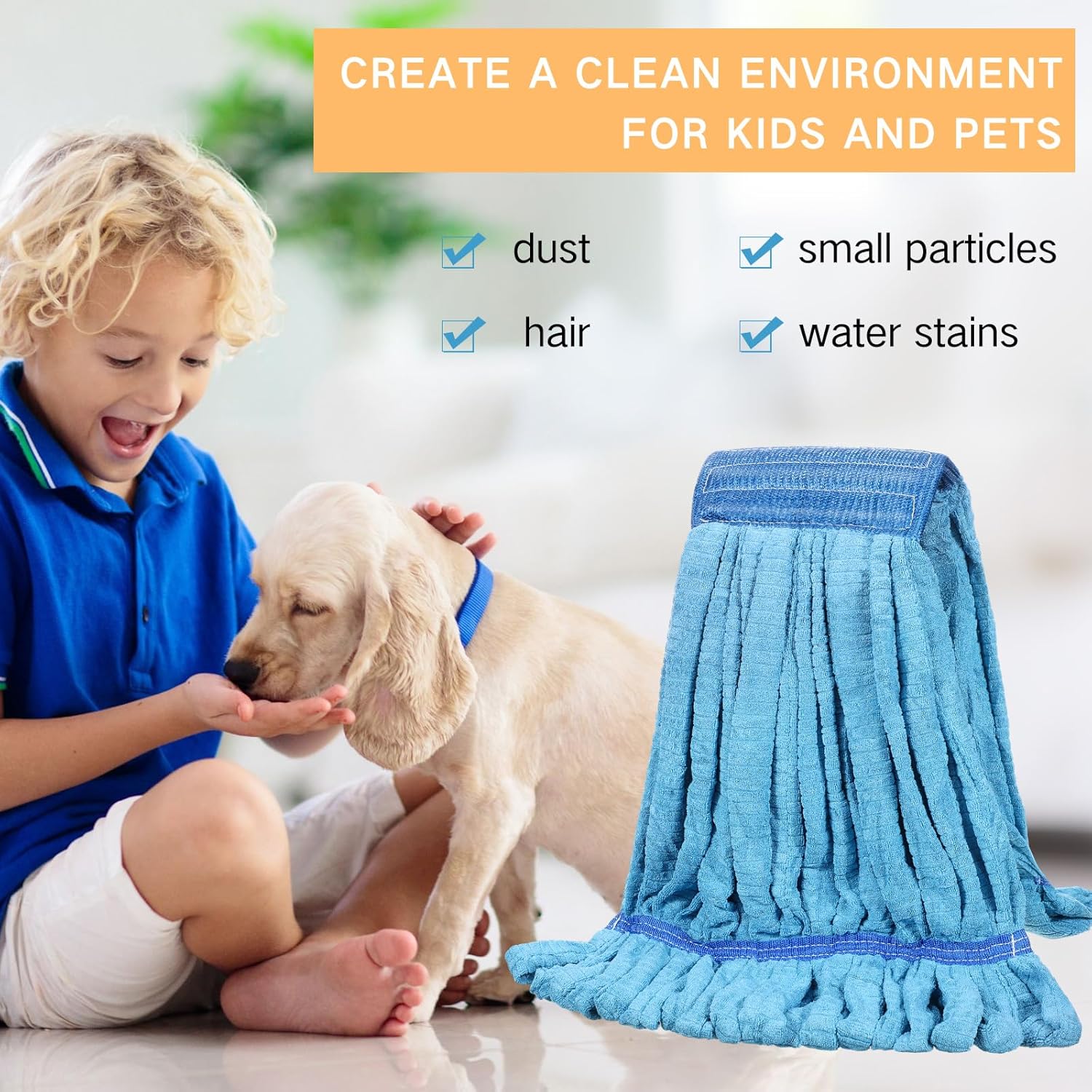 Lallisa 16 Pcs Microfiber Mop Head Refill 1