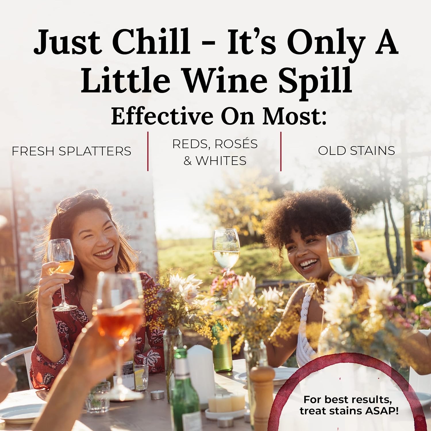 Chateau Spill Red Wine Stain Remover Wipes - 25 Count
