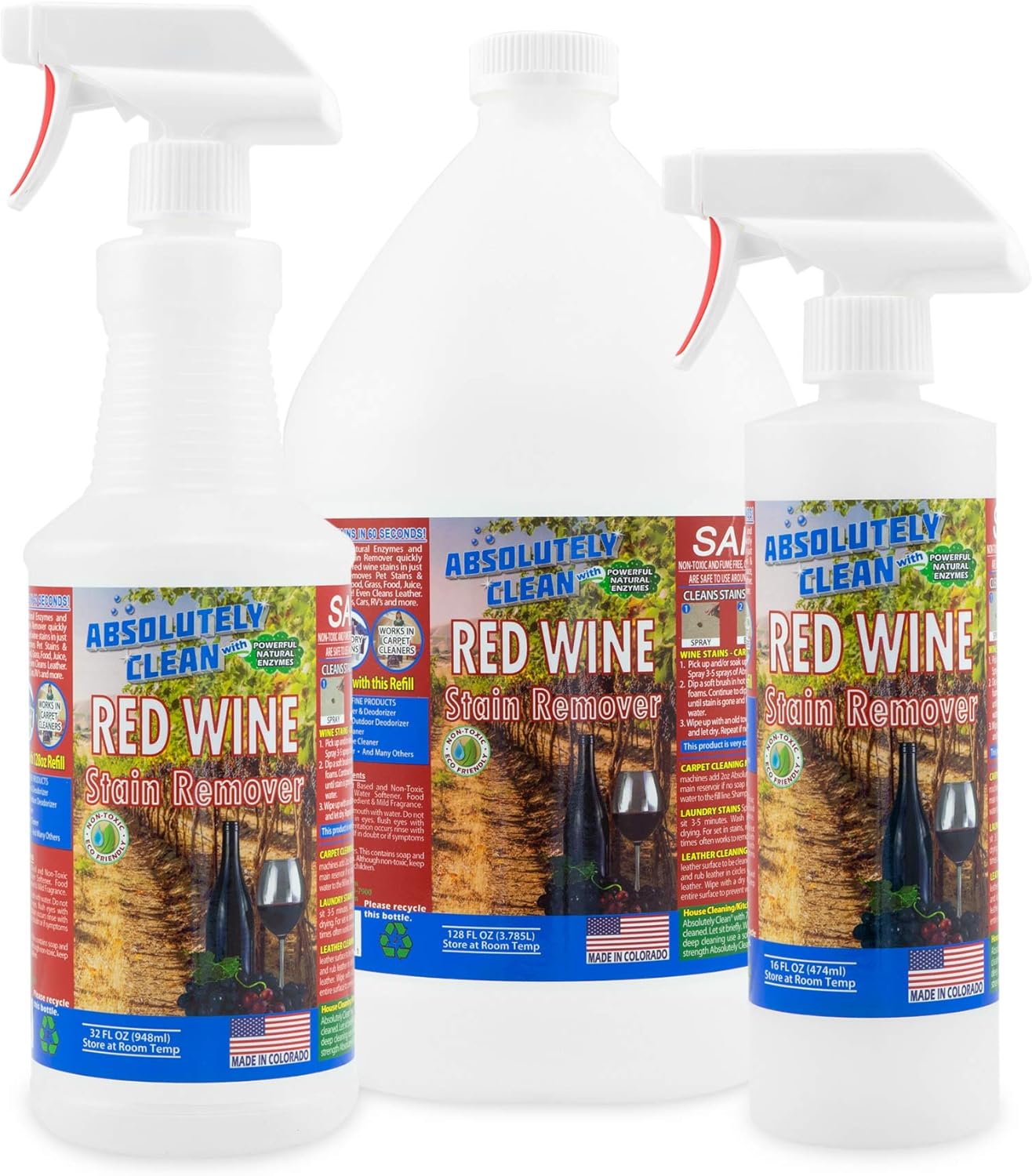 Absolutely Clean Amazing Red Wine Stain Remover 16oz