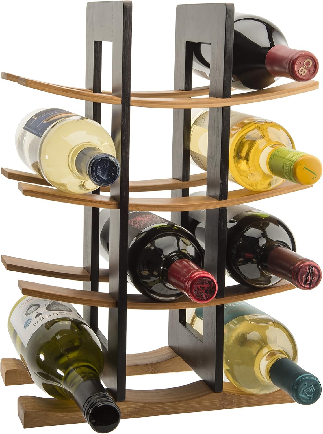 Anchor Hocking Bamboo Wine Rack with Espresso Finish