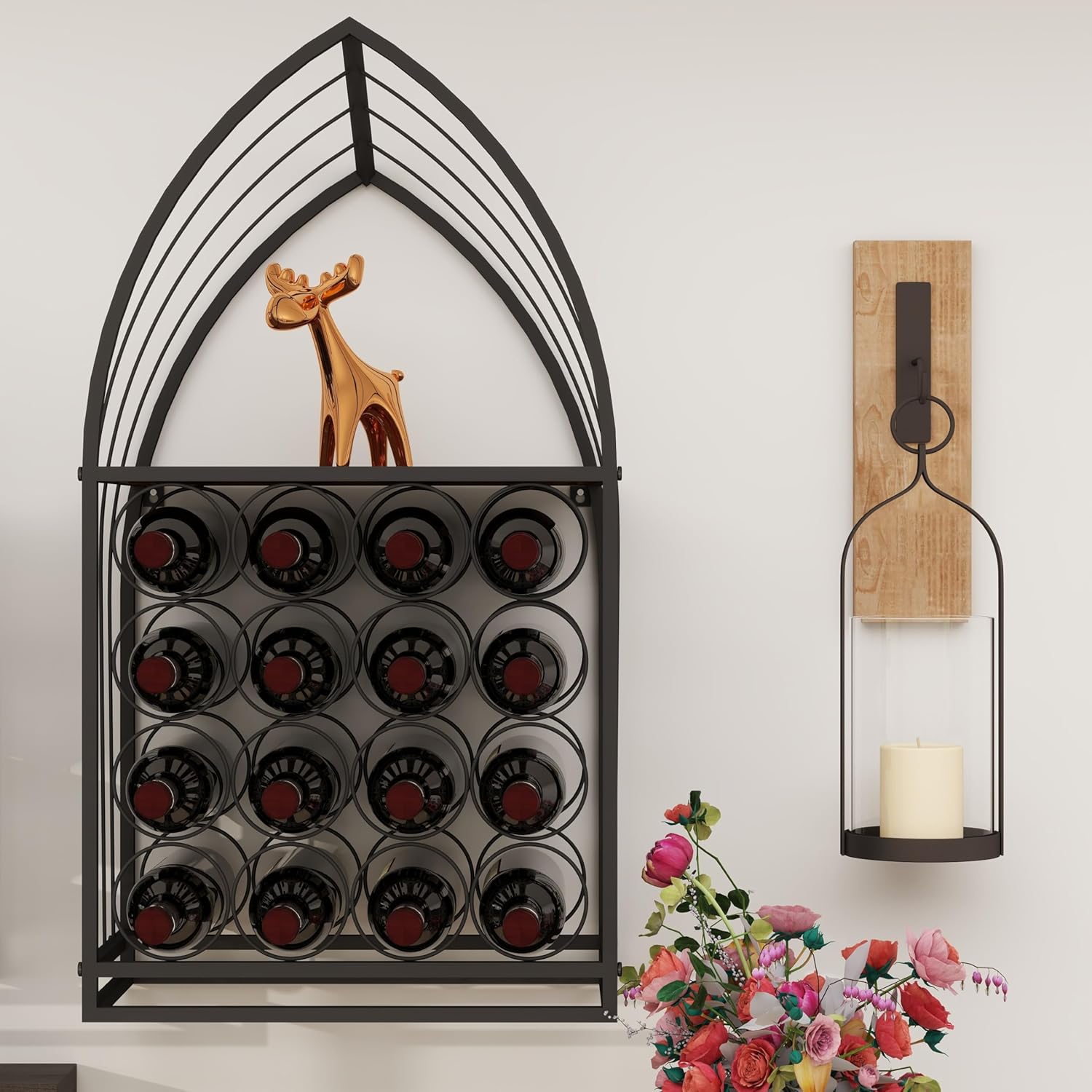 CIATRE Nautical Sailboat Wine Rack Set - 2-Piece
