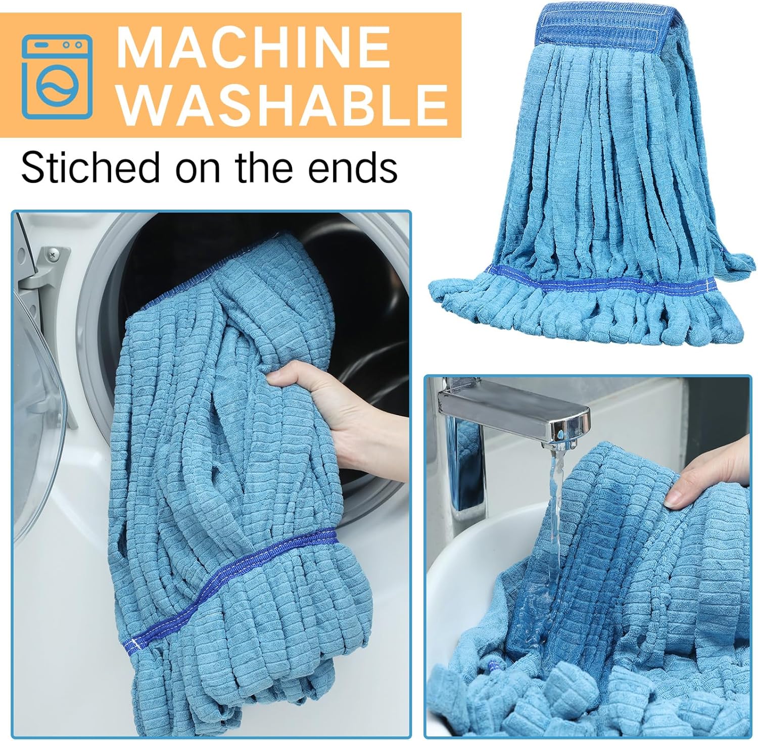 Lallisa 16 Pcs Microfiber Mop Head Refill 1